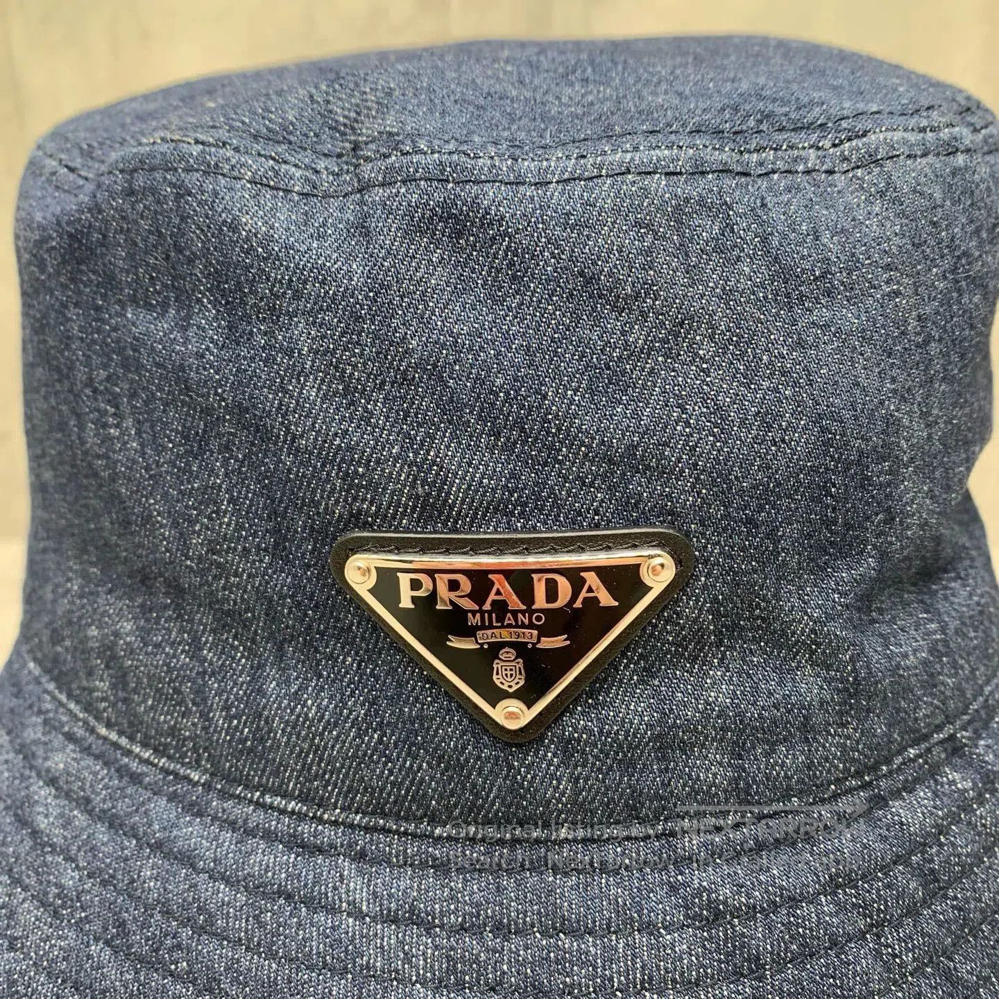 Prada Prada Blue Denim Bucket Hat. Size ONE SIZE - 8 Thumbnail