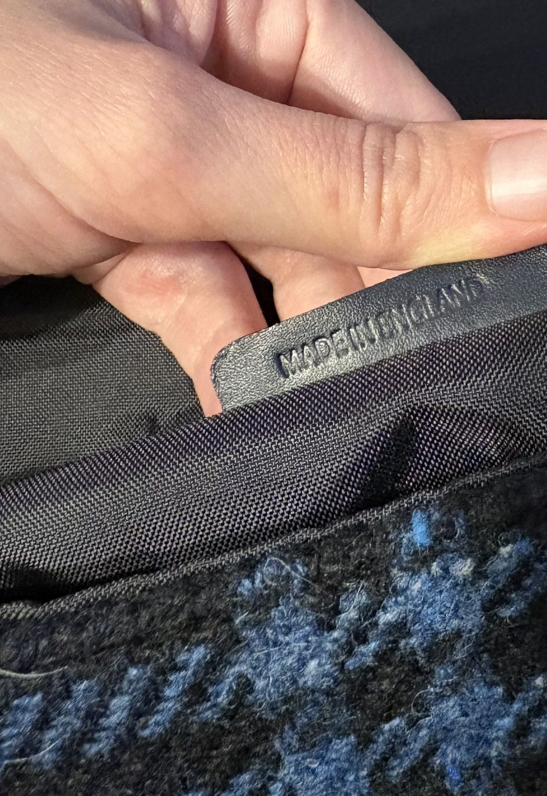 Burberry Burberry London Blue Nova Check Tweed Leather Crossbody Bag Size ONE SIZE - 11 Thumbnail