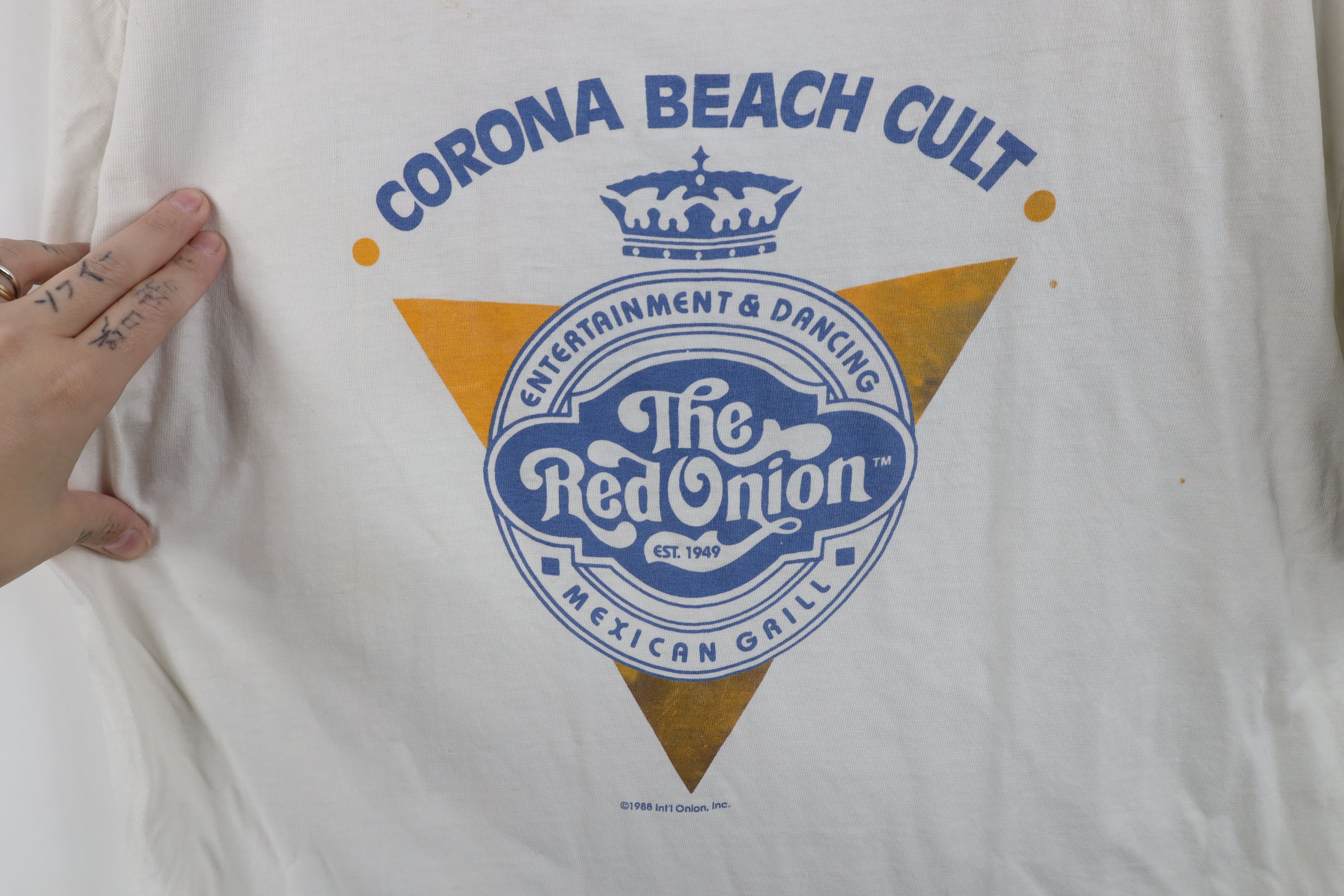 Vintage Vintage 80s Corona Extra Beer Beach Cult T-Shirt White USA Size US XL / EU 56 / 4 - 8 Thumbnail