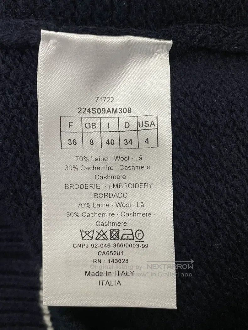 Dior Dior Blue five-pointed star knitted short sleeves Size XS / US 0-2 / IT 36-38 - 4 Thumbnail
