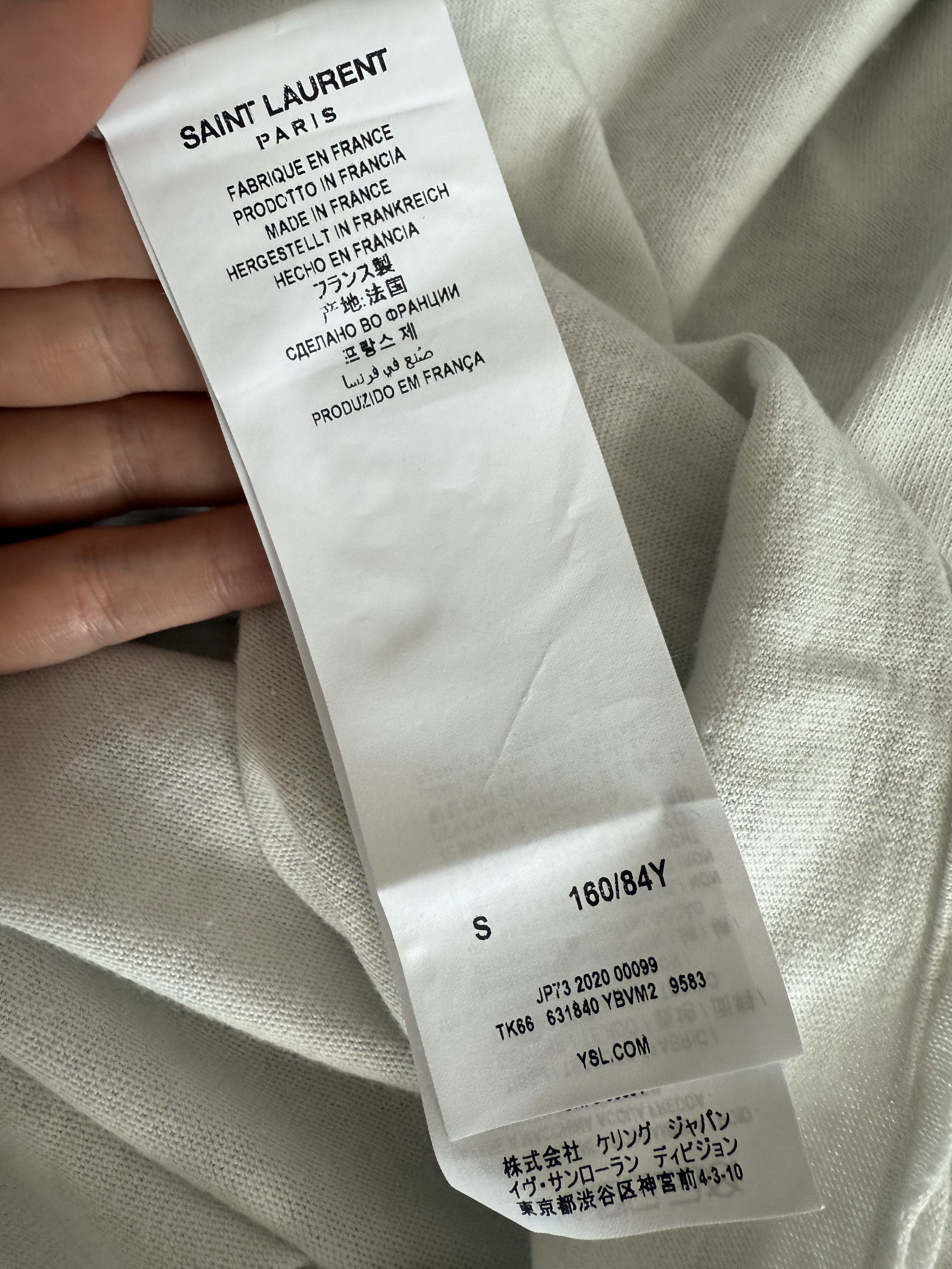 Saint Laurent Paris Saint Laurent 3/4 length Logo Shirt Size US S / EU 44-46 / 1 - 9 Thumbnail