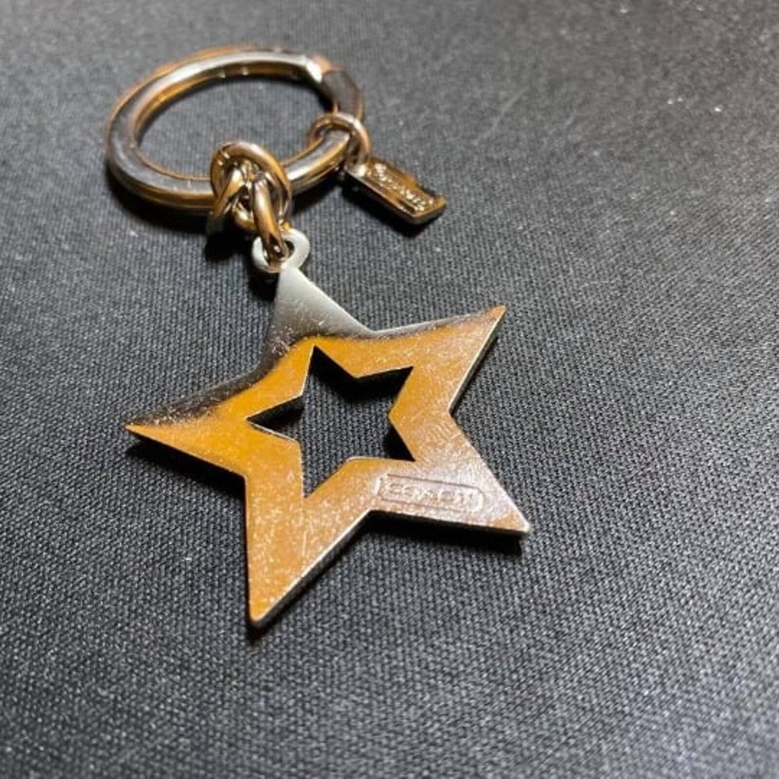 Coach Coach Keychain/Key Ring/Charm, Star Stud Blue Jewel | New Size ONE SIZE - 3 Thumbnail