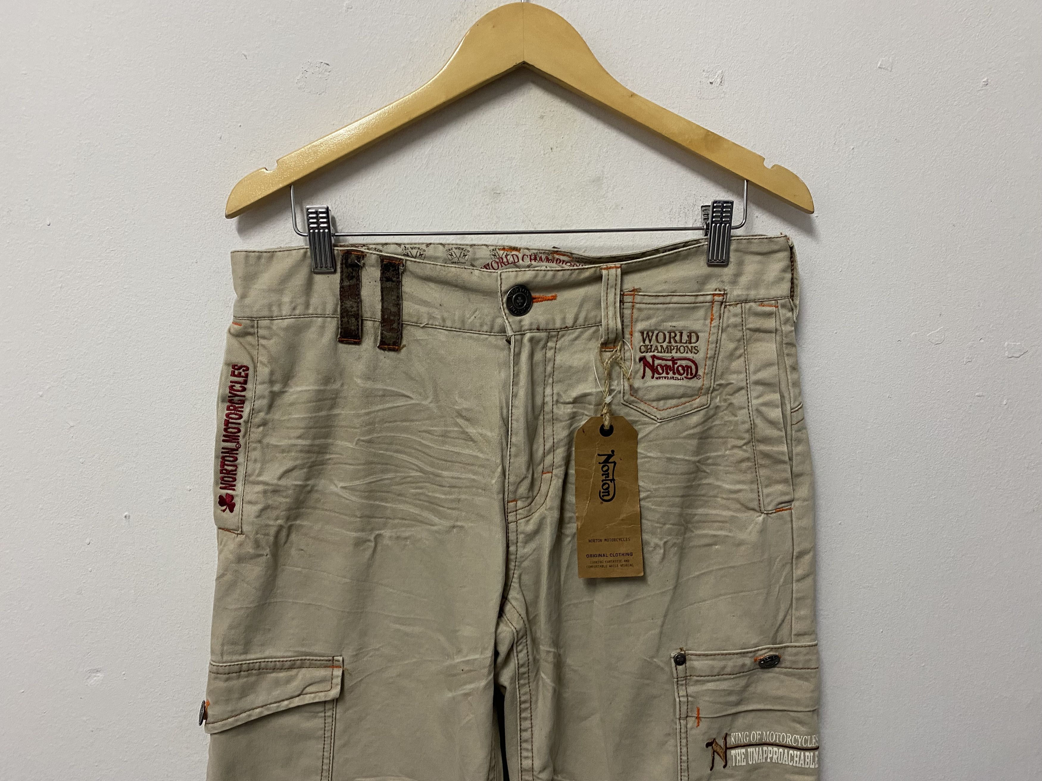 Norton Norton King Of Motorcycles New Old Stock Short Pants Size US 33 - 3 Thumbnail