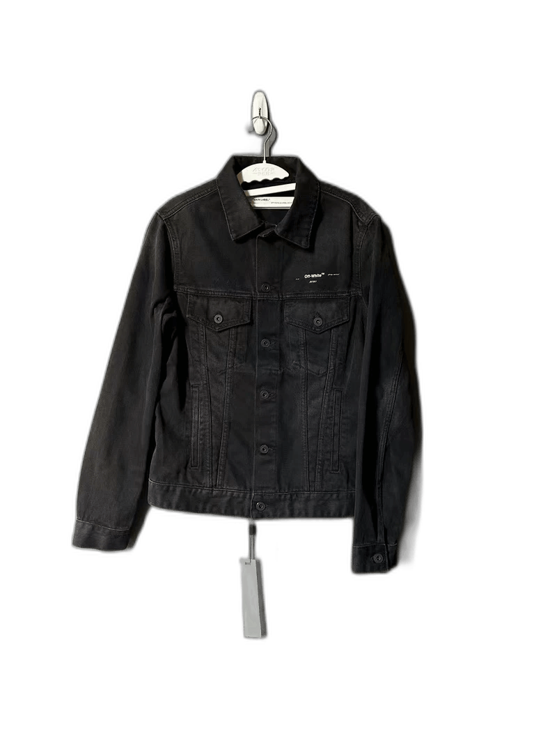 Off-White Off White Black Gold Denim Jacket-yf Size US S / EU 44-46 / 1 - 1 Thumbnail