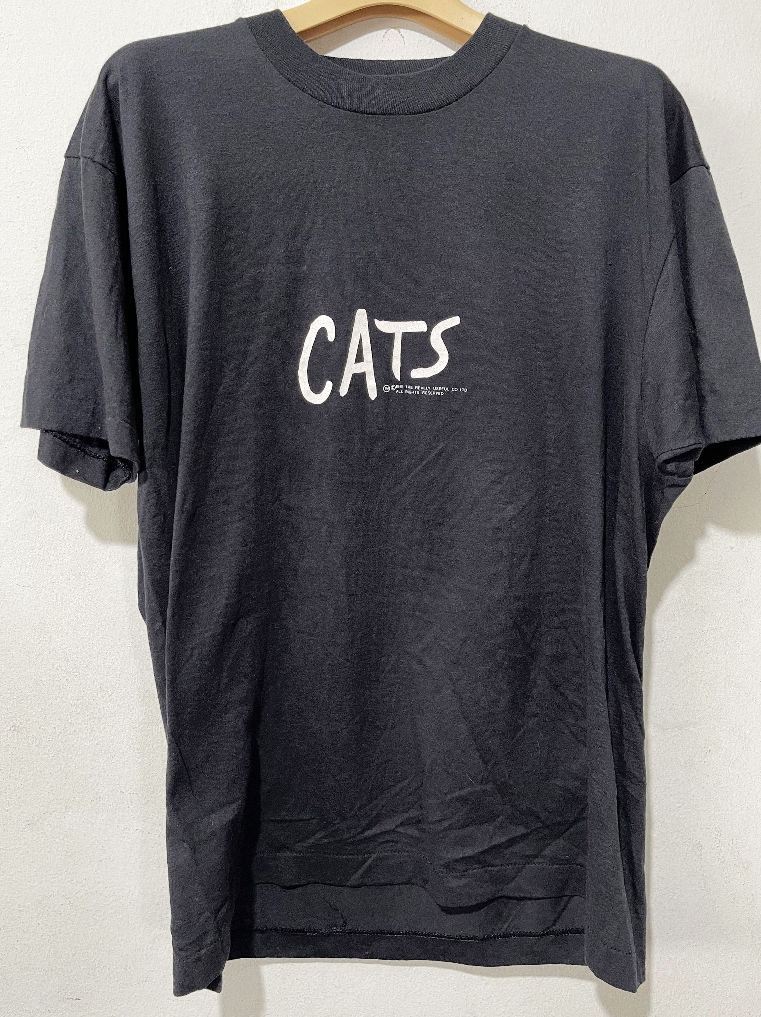 Band Tees × Vintage Vintage 1981 Cats Musical Andrew Lloyd Webber Tee Size US L / EU 52-54 / 3 - 3 Thumbnail