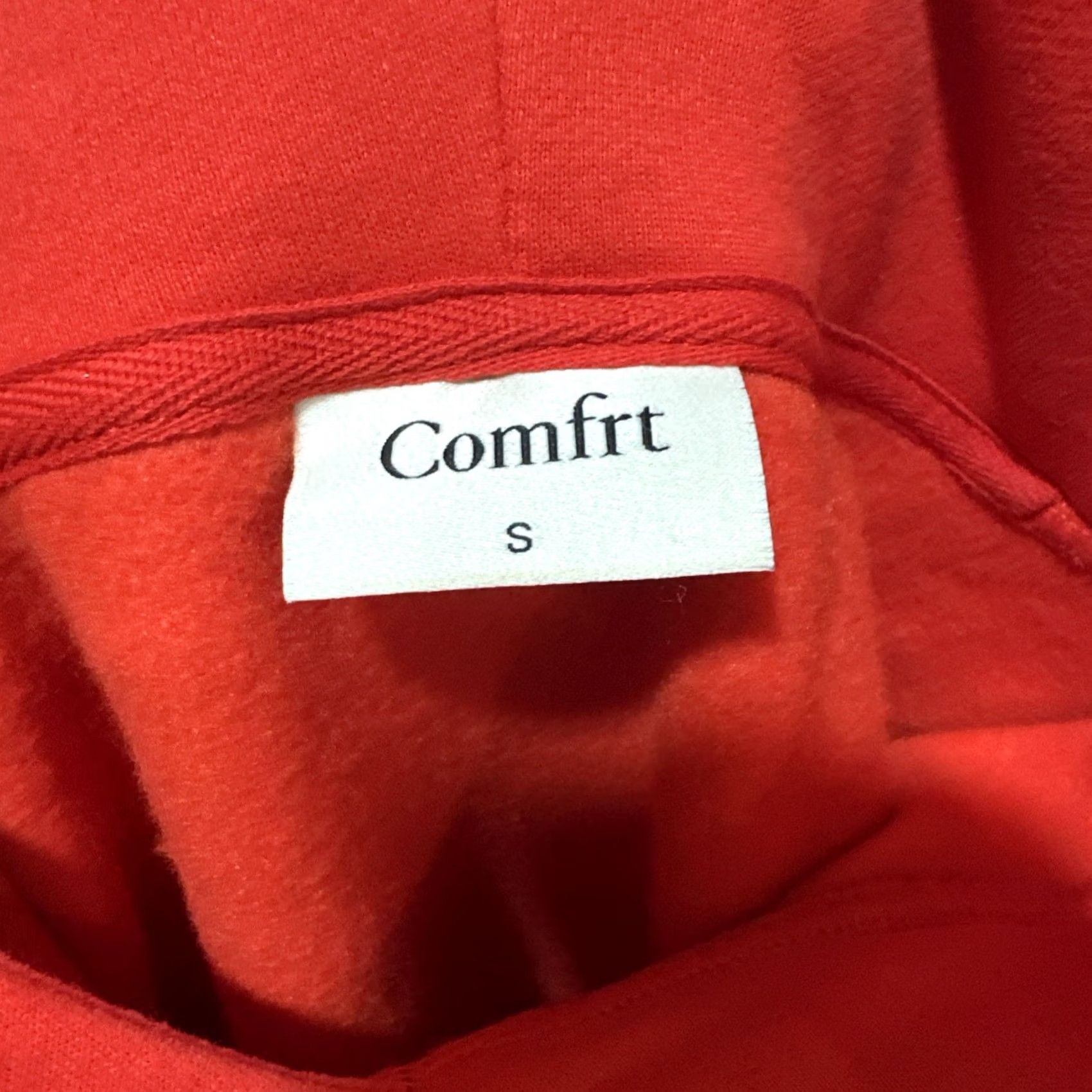 Logo 7 Comfrt Minimalist Men's Hoodie Size S Crimson Red Pullover Fleece Oversized Logo Pullover Hoodie Mens S Red Logo Size US S / EU 44-46 / 1 - 3 Thumbnail