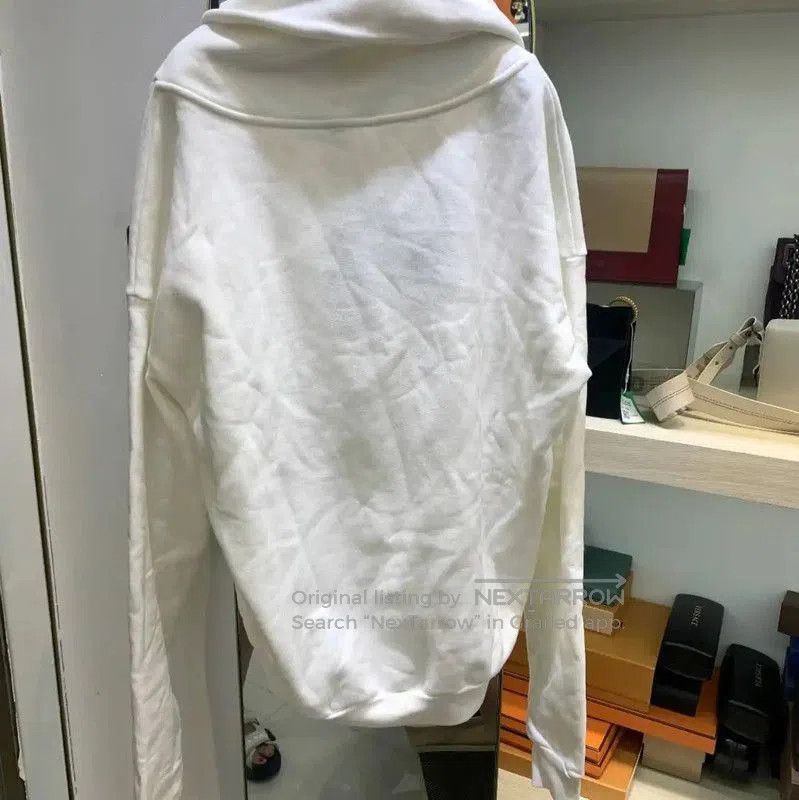 Yves Saint Laurent YSL White Cotton Women's Hoodie . Size S / US 4 / IT 40 - 2 Thumbnail