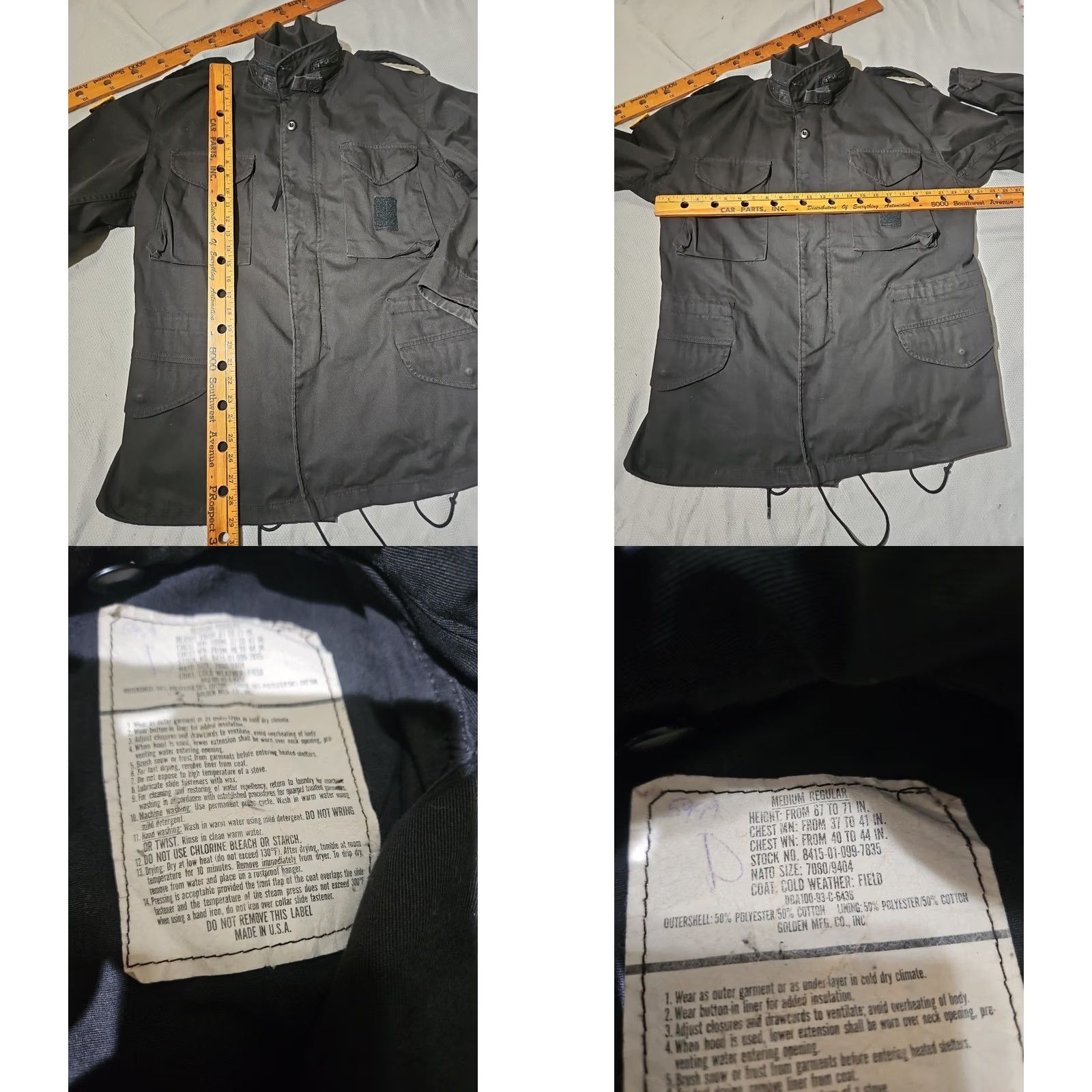 Harley Davidson VINTAGE Alpha Industries Military Jacket Mens M 1980s Black Harley Davidson Field Jacket Mens Size US M / EU 48-50 / 2 - 9 Thumbnail
