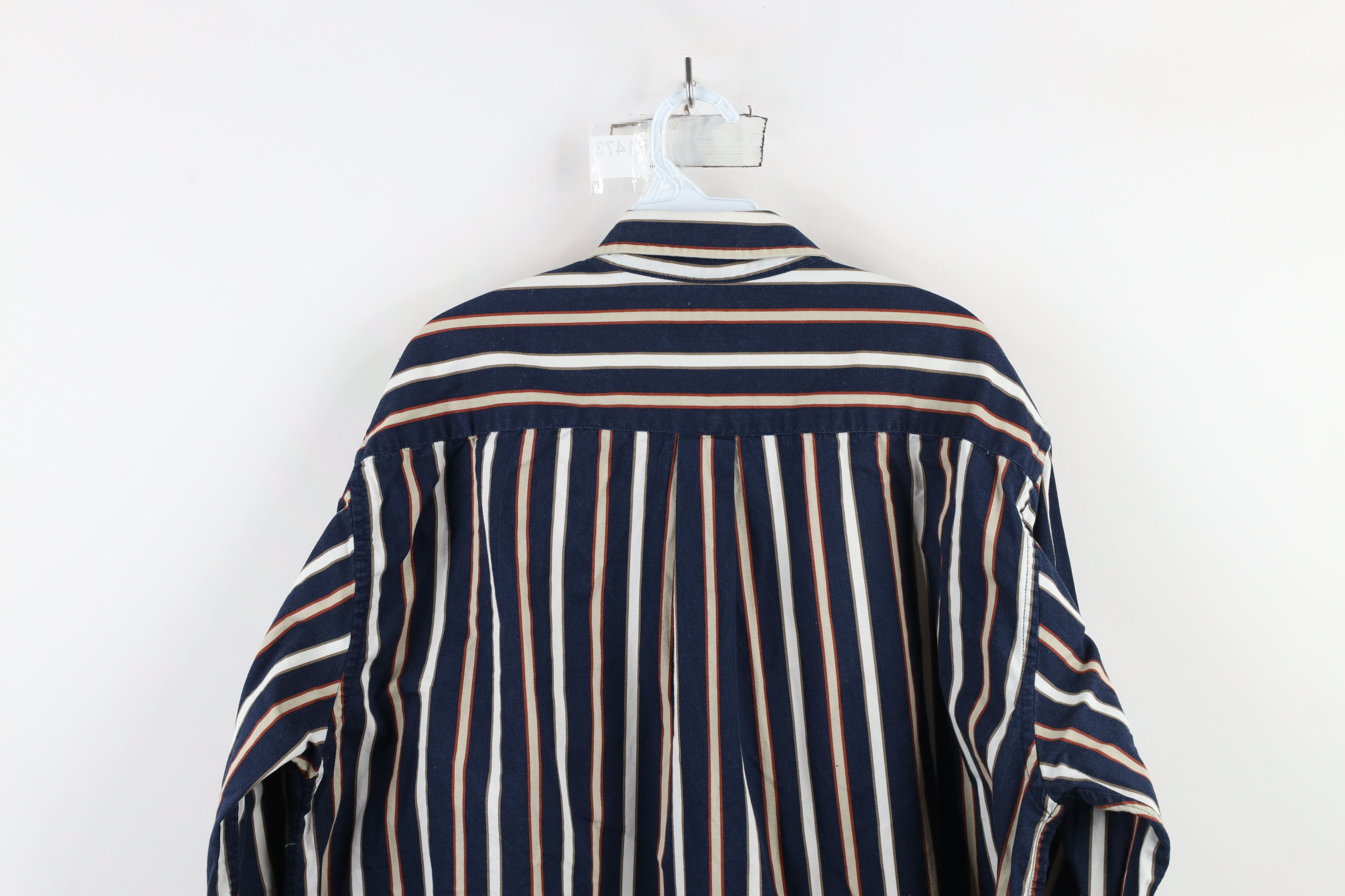 Vintage Vintage 90s Streetwear Block Collared Button Down Shirt Size US XL / EU 56 / 4 - 10 Thumbnail