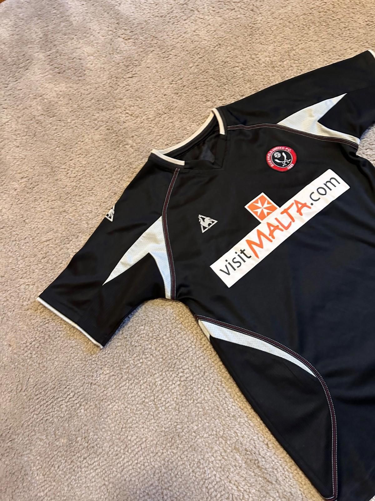 Le Coq Sportif SHEFFIELD UNITED 2008/09 AWAY FOOTBALL SHIRT LE COQ SPORTIF Size US S / EU 44-46 / 1 - 4 Thumbnail