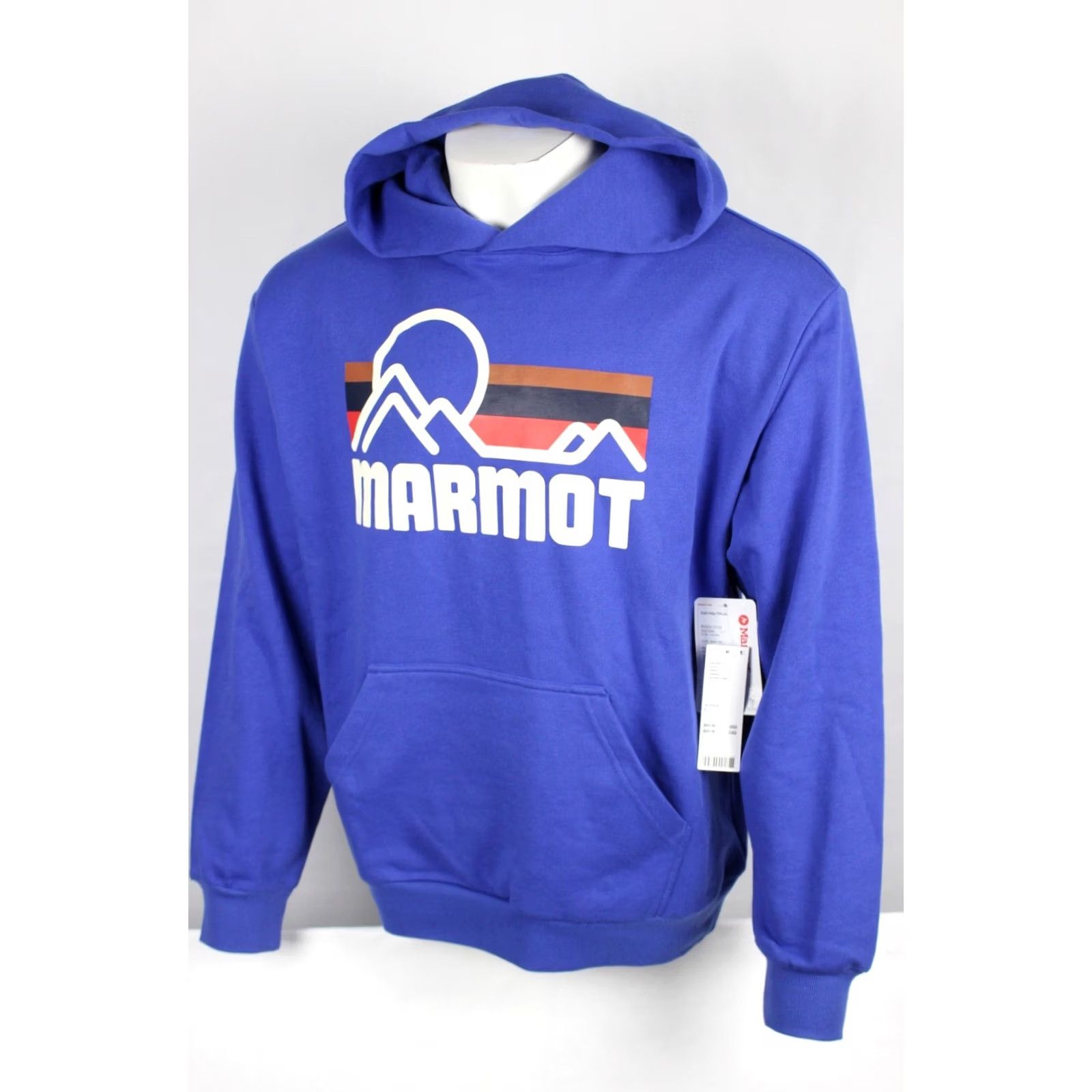 Marmot Marmot Men's Coastal Hoodie Sweatshirt L Large Trail Blue Graphic Print Hoodie Pullover Regular Fit Outdoor Fall Winter Spring Mens Size US L / EU 52-54 / 3 - 5 Thumbnail