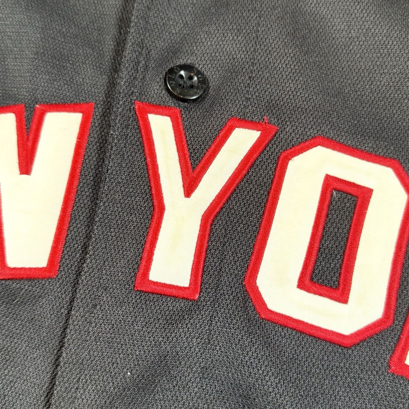 Vintage VINTAGE Baseball Jersey Mens XL Black New York 90s Button Jersey 90s Mens Size US XL / EU 56 / 4 - 5 Thumbnail