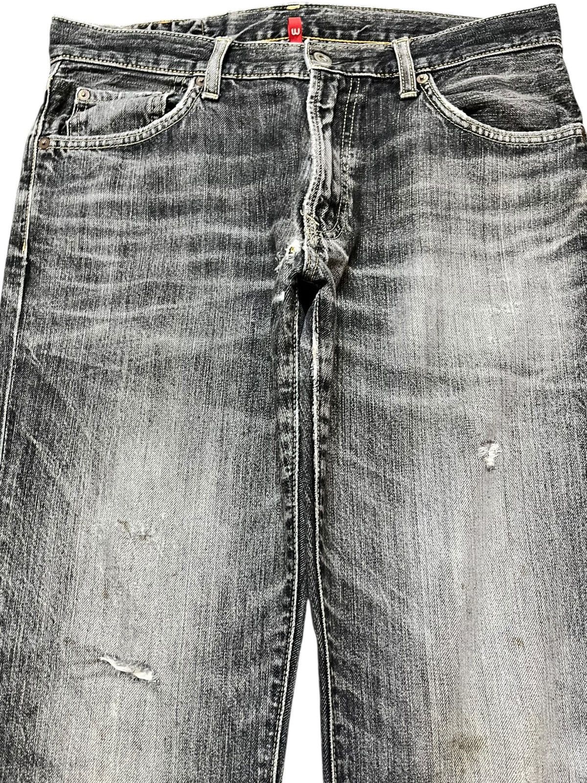 Uniqlo Vintage Uniqlo S-002 Grunge Distressed Denim Size US 32 / EU 48 - 2 Thumbnail
