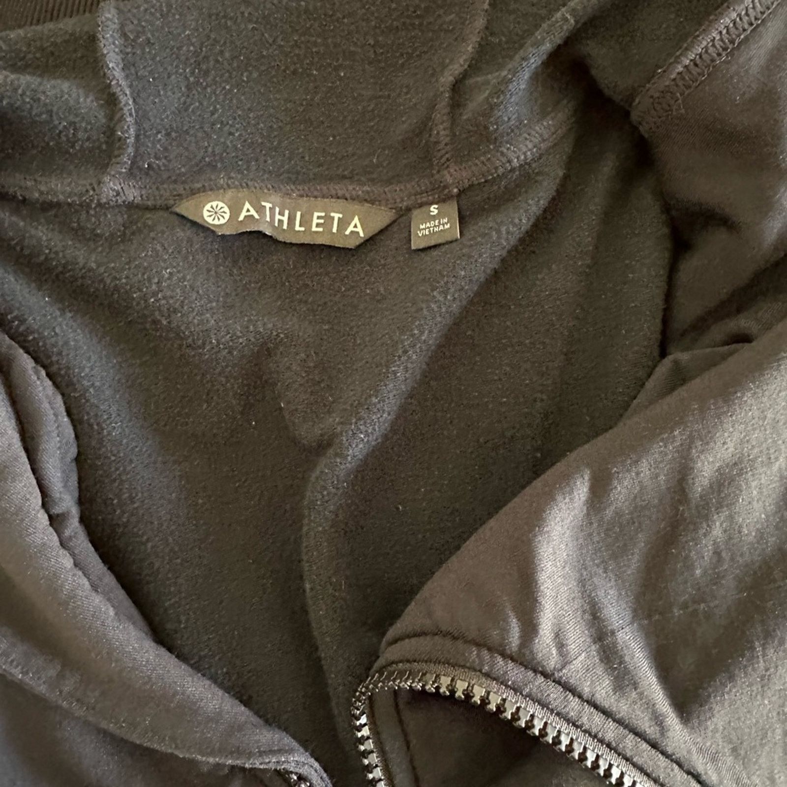Athleta Athleta Asymmetrical Hooded Jacket - Black Small Size S / US 4 / IT 40 - 9 Thumbnail