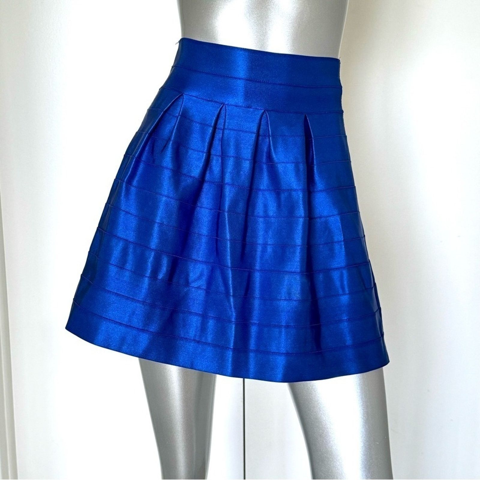 WOW Couture WOW COUTURE Blue Skirt, Size S Size 26" / US 2 / IT 38 - 1 Thumbnail