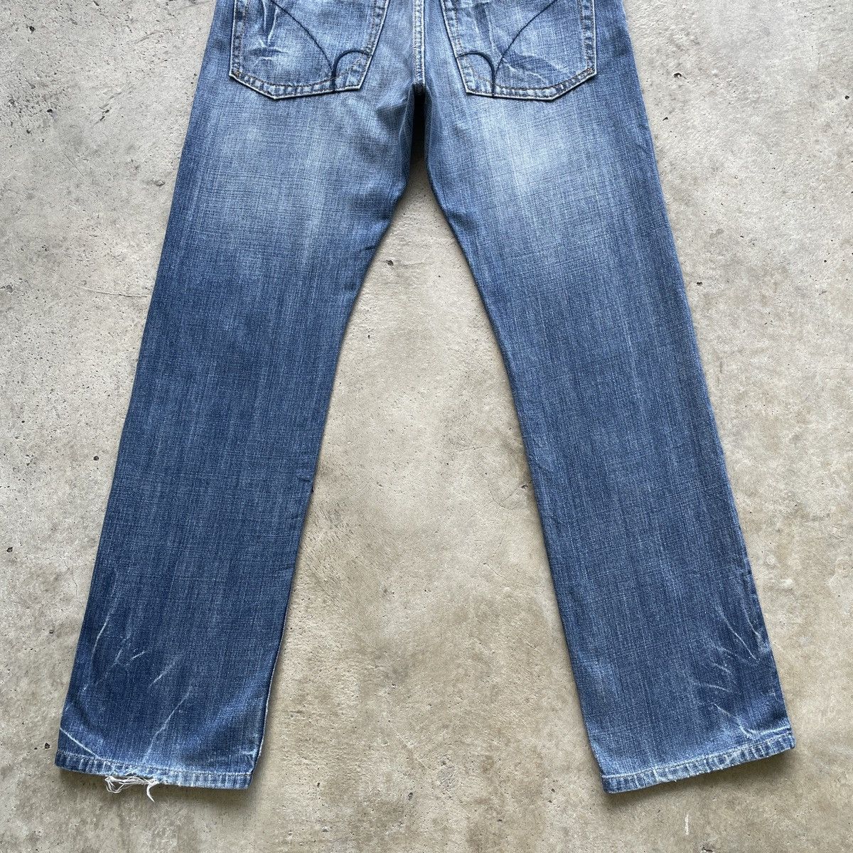 Japanese Brand W32💥 Vintage Back Number Japan Distressed Faded Jeans Pants Size US 32 / EU 48 - 10 Thumbnail