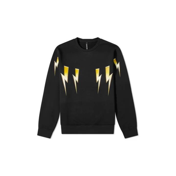 Neil Barrett Neil Barrett Lightning Graphic Sweatshirt for Men -2507 Size US S / EU 44-46 / 1 - 2 Thumbnail