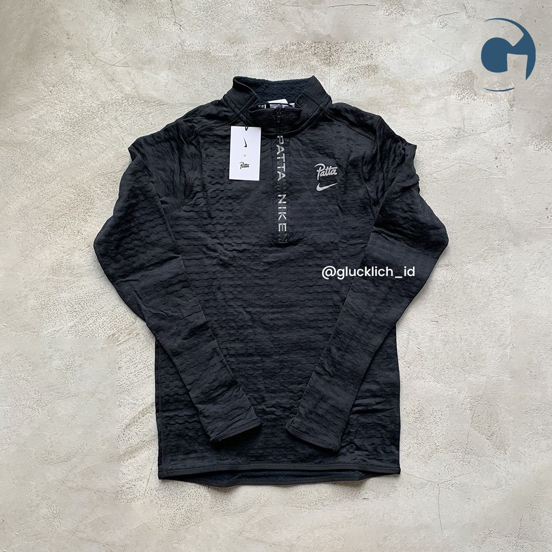 Nike Nike, X Patta Running Team Half Zip Long Sleeve Black Size US XS / EU 42 / 0 - 2 Thumbnail