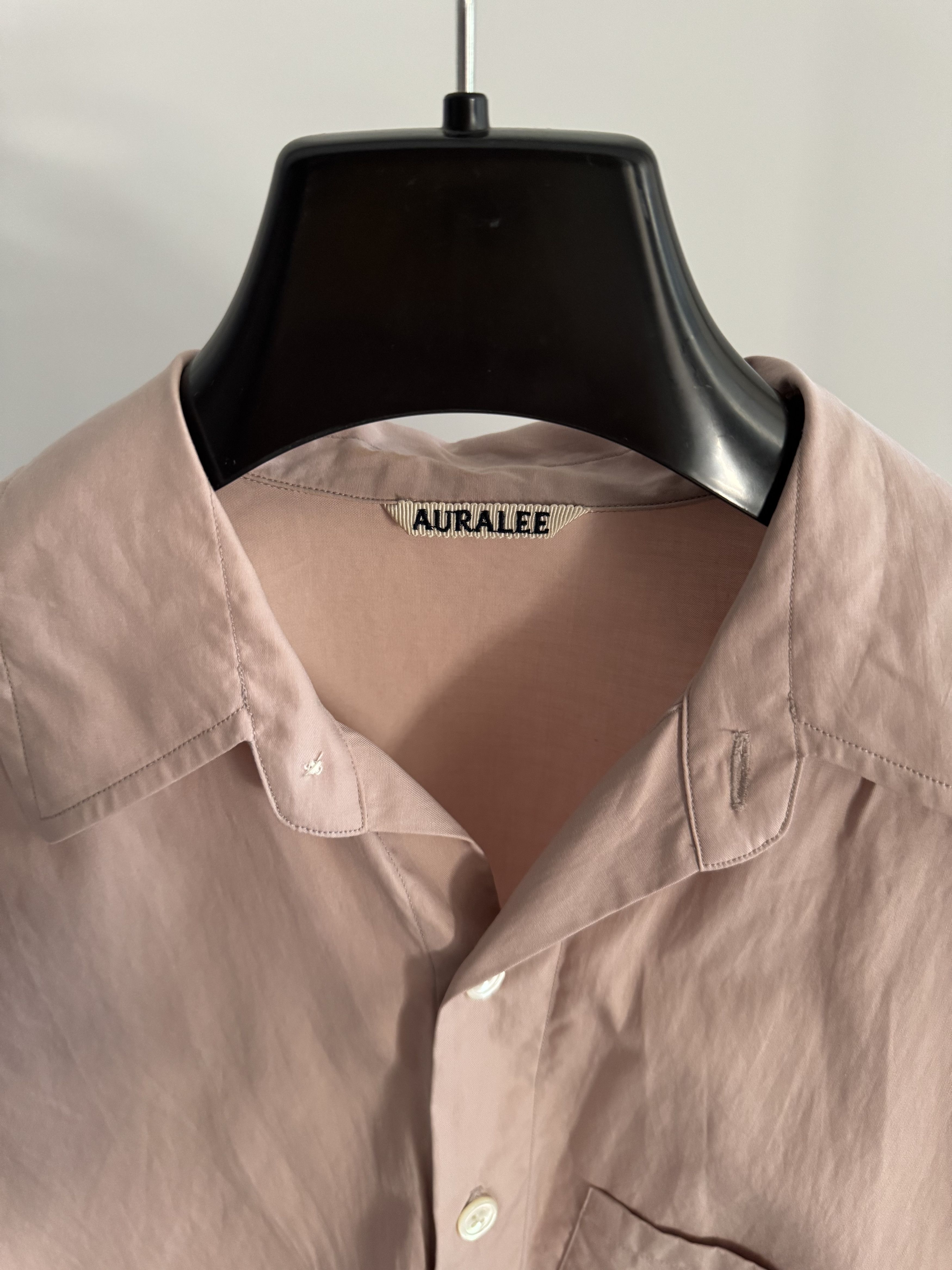 Auralee Auralee Dusty Pink Finx Cotton Shirt (Size 3) | Grailed