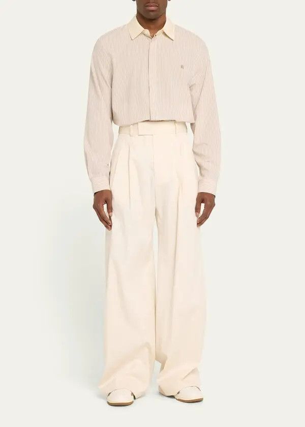 Amiri o1y0525 Striped Shirt in Beige Size US L / EU 52-54 / 3 - 5 Thumbnail