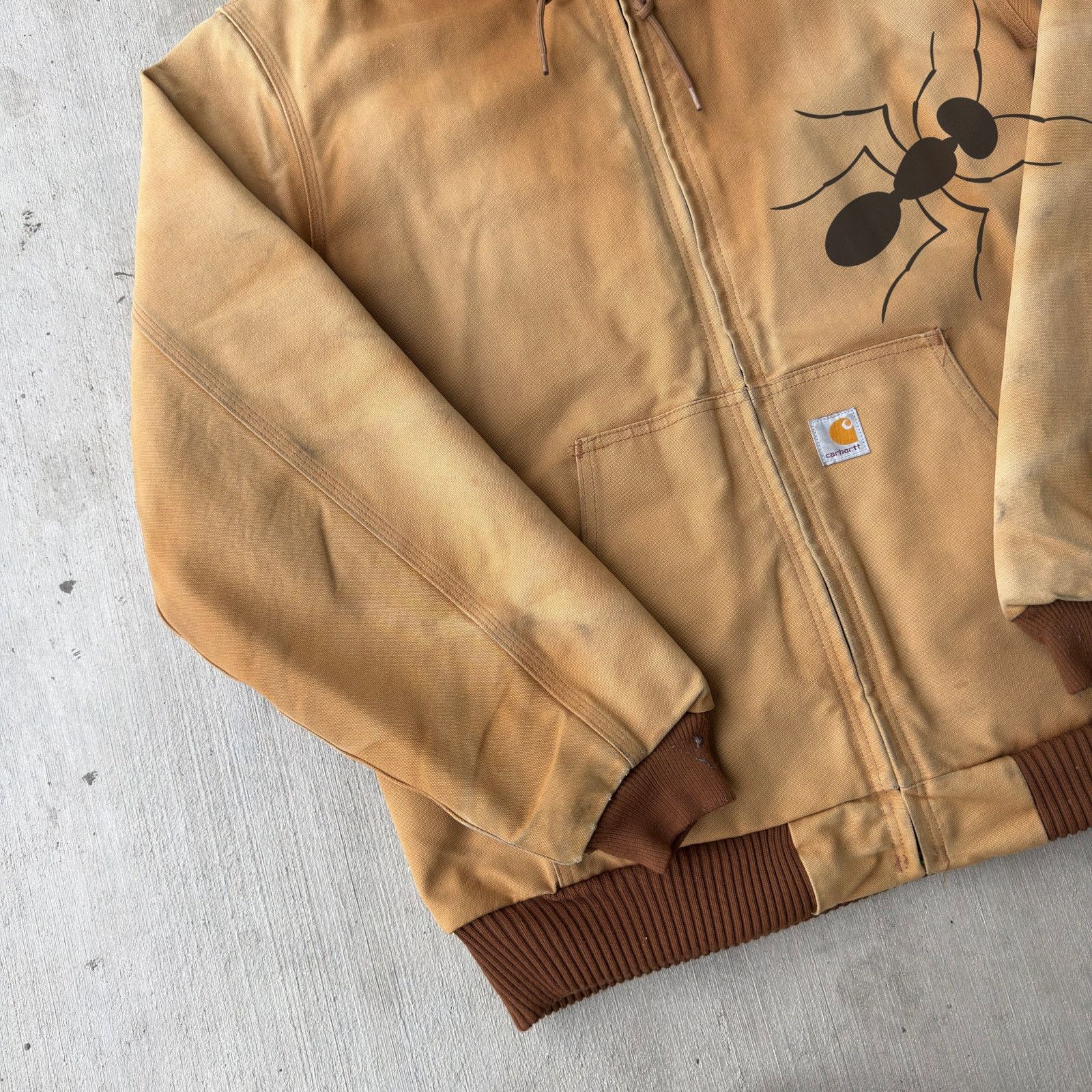 Carhartt × Vintage Carhartt J140 brown hooded work wear jacket Size US L / EU 52-54 / 3 - 2 Thumbnail