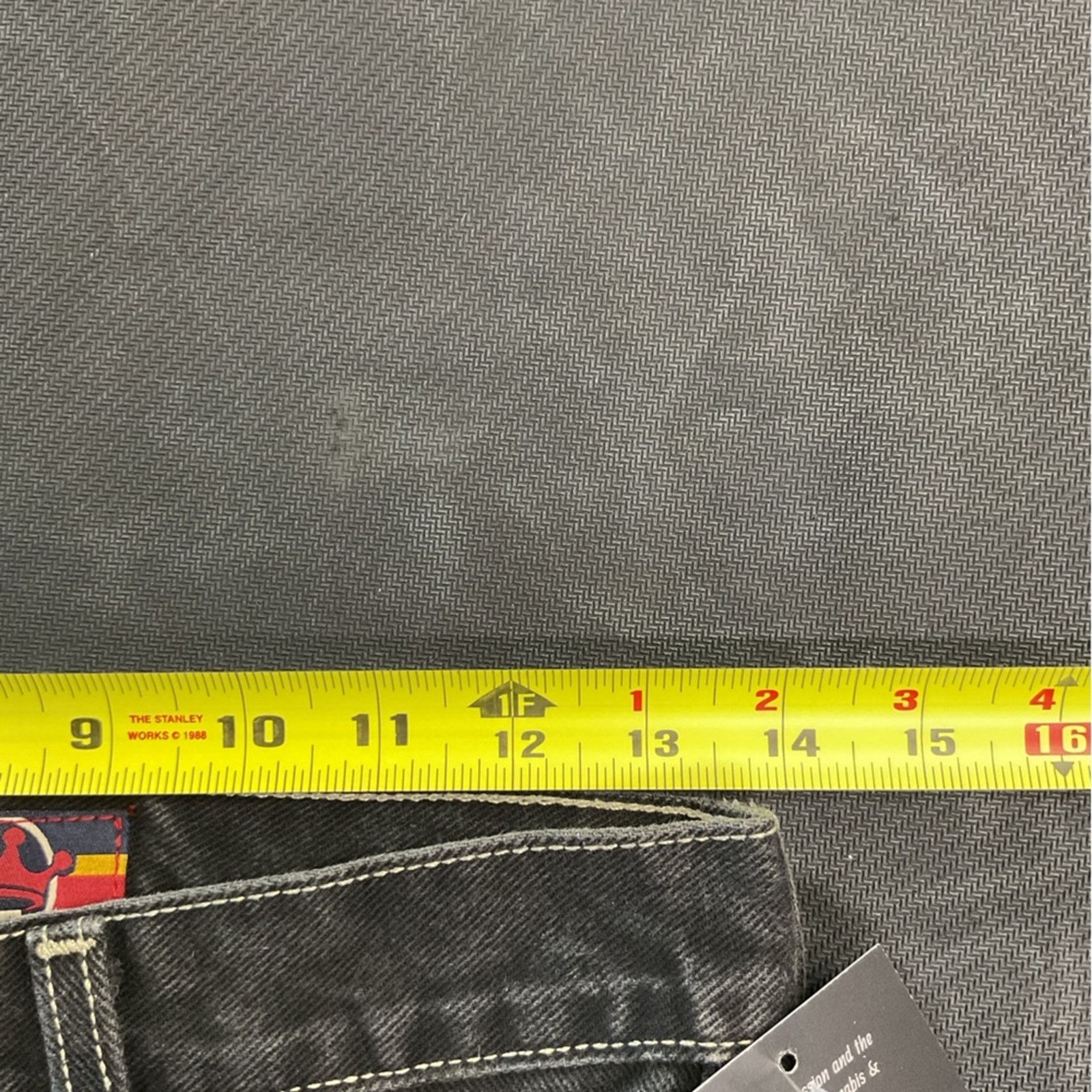 JNCO JNCO Crown Embroidered Yellow tag Black Denim Jeans Size US 28 / EU 44 - 7 Thumbnail