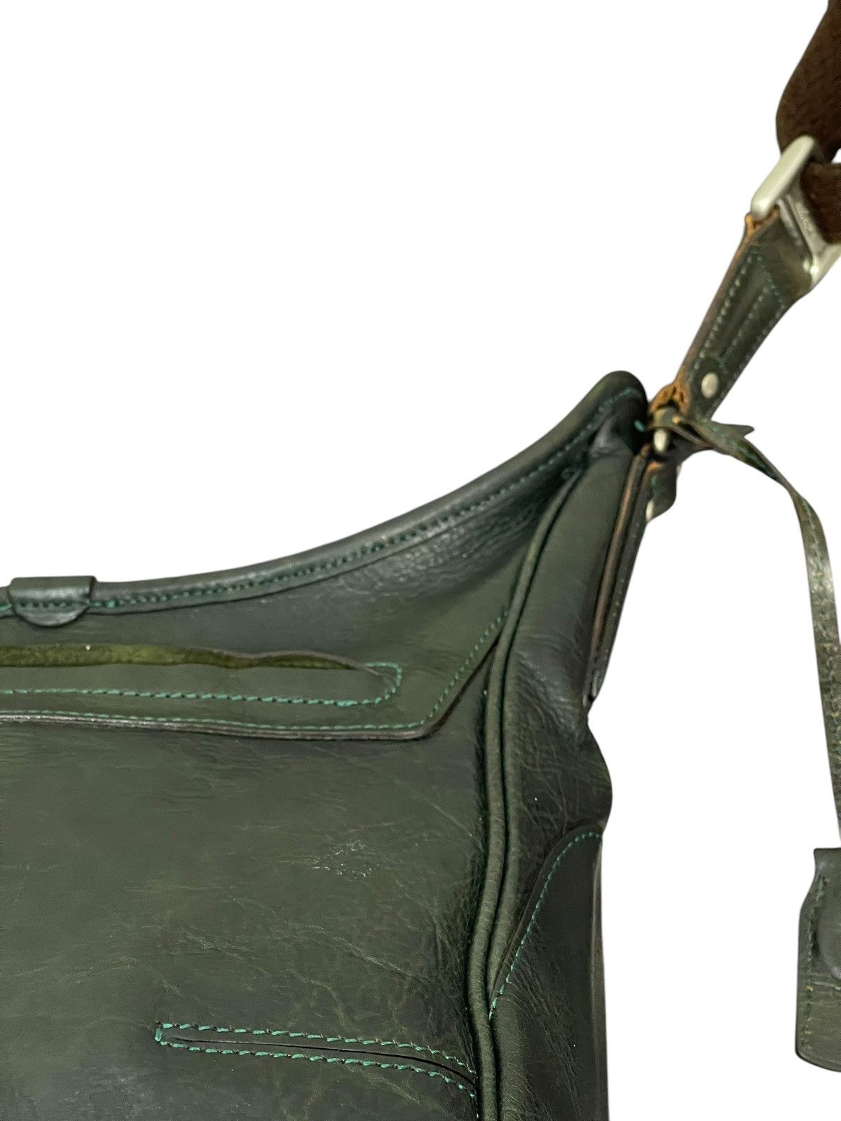 Genuine Leather Full Leather Aniary Japan Dark Green Cross Body Bag 1🟩6 Size ONE SIZE - 10 Thumbnail