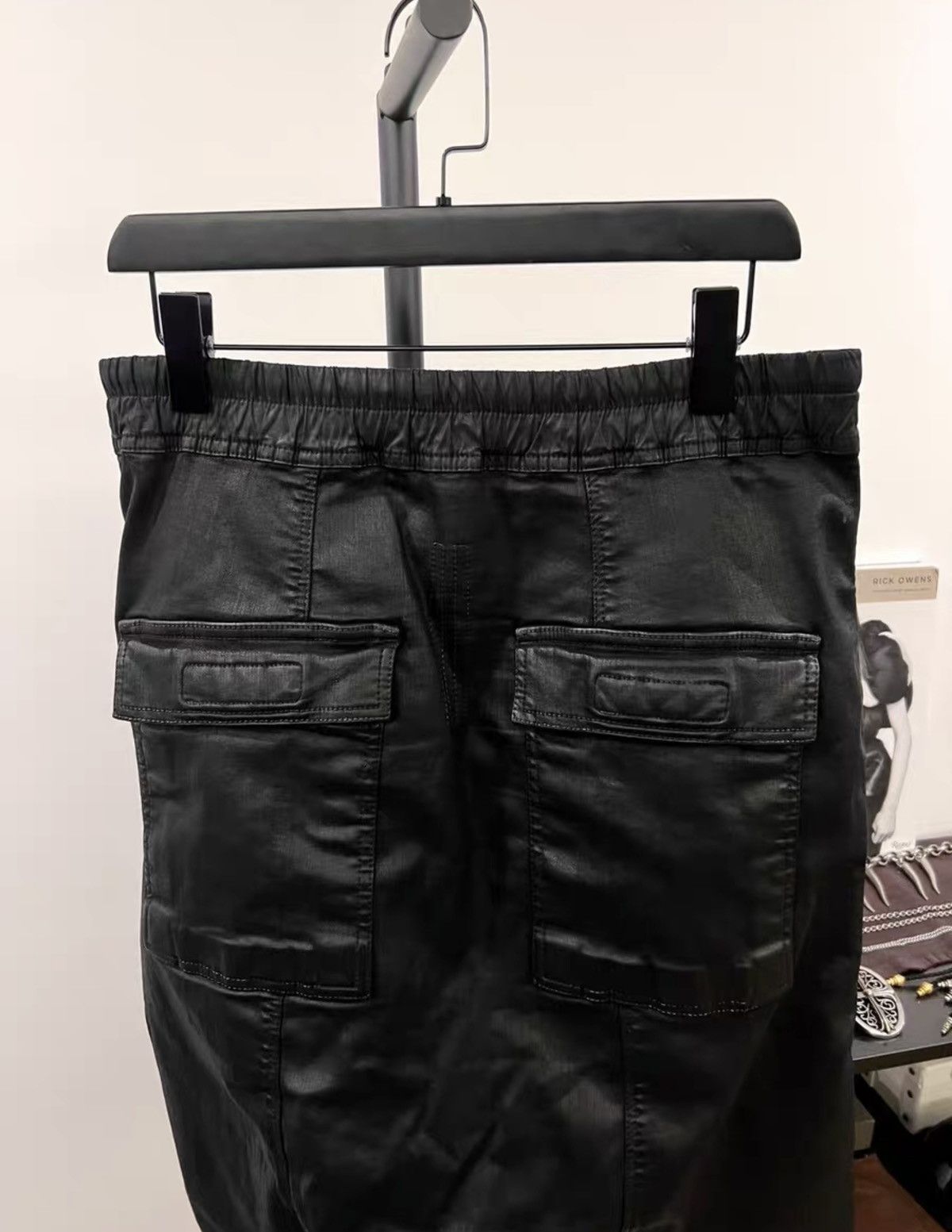 Rick Owens Rick Owens DRKSHDW Waxed Canvas Cropped Pants Size US 32 / EU 48 - 3 Thumbnail