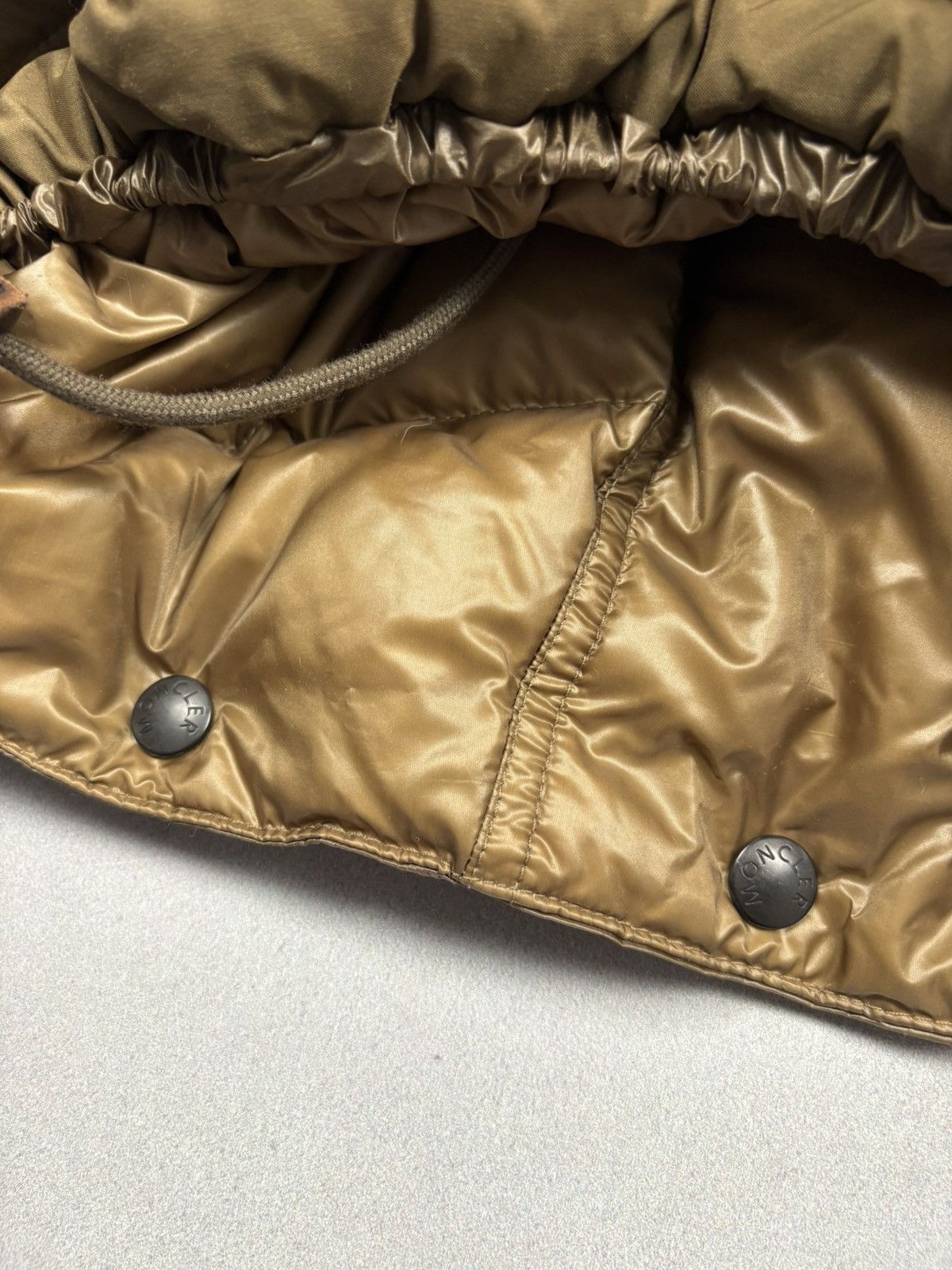 Moncler Moncler Detachable Down Hood With Real Fur Trim Brown Size ONE SIZE - 13 Thumbnail