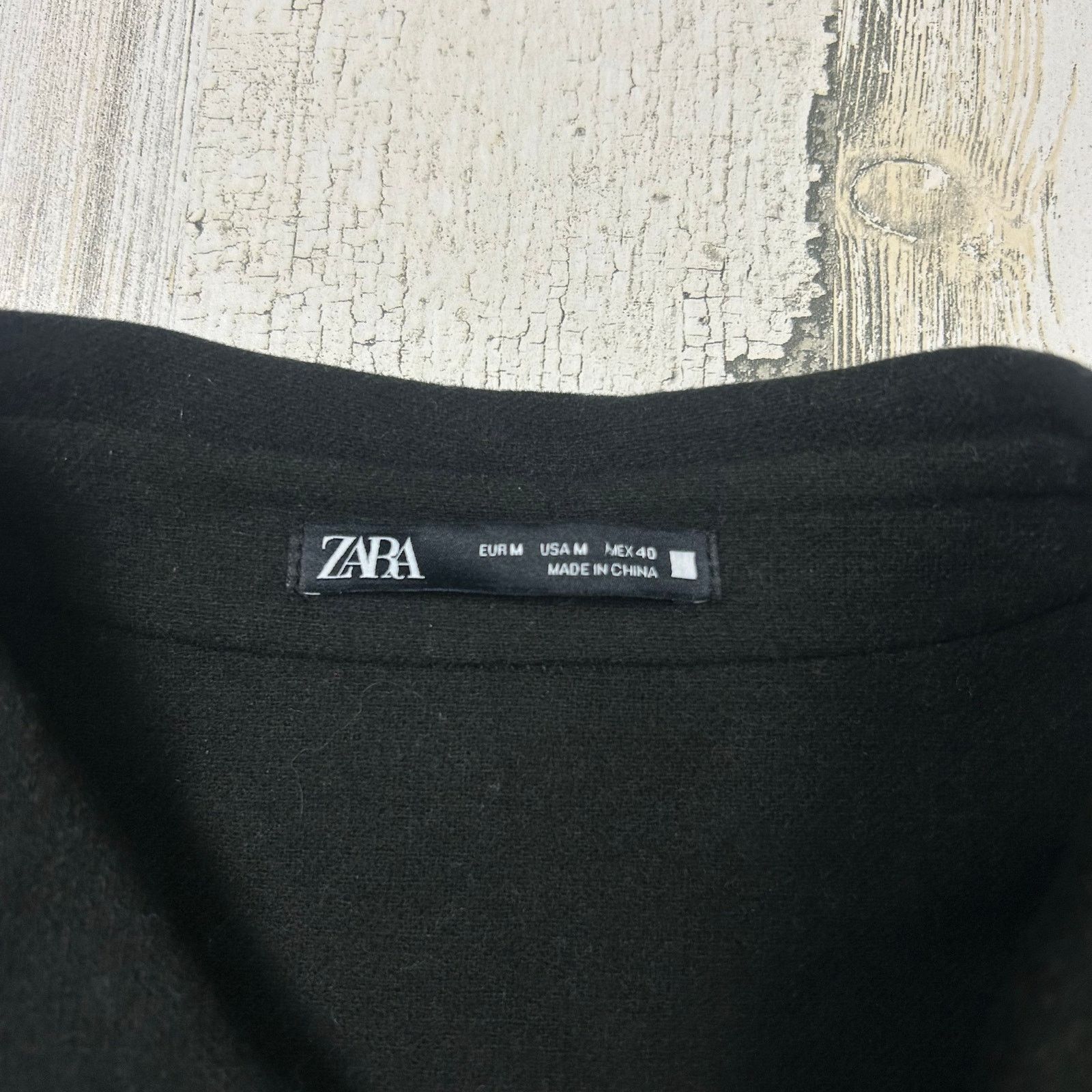 Zara Zara Fleece Jacket Men's Large Black Button-Up Size US M / EU 48-50 / 2 - 4 Thumbnail