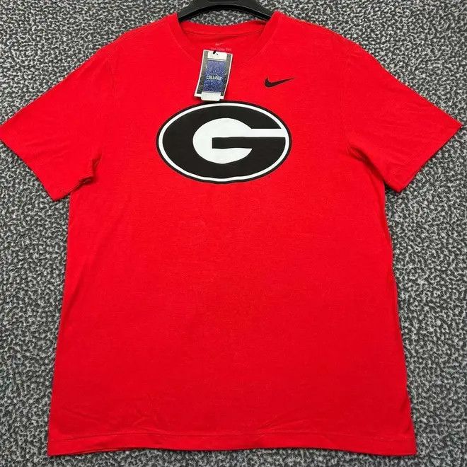 Nike Nike Shirt Men Georgia Bulldogs NCAA Crew Neck Cotton New L Size US L / EU 52-54 / 3 - 1 Thumbnail