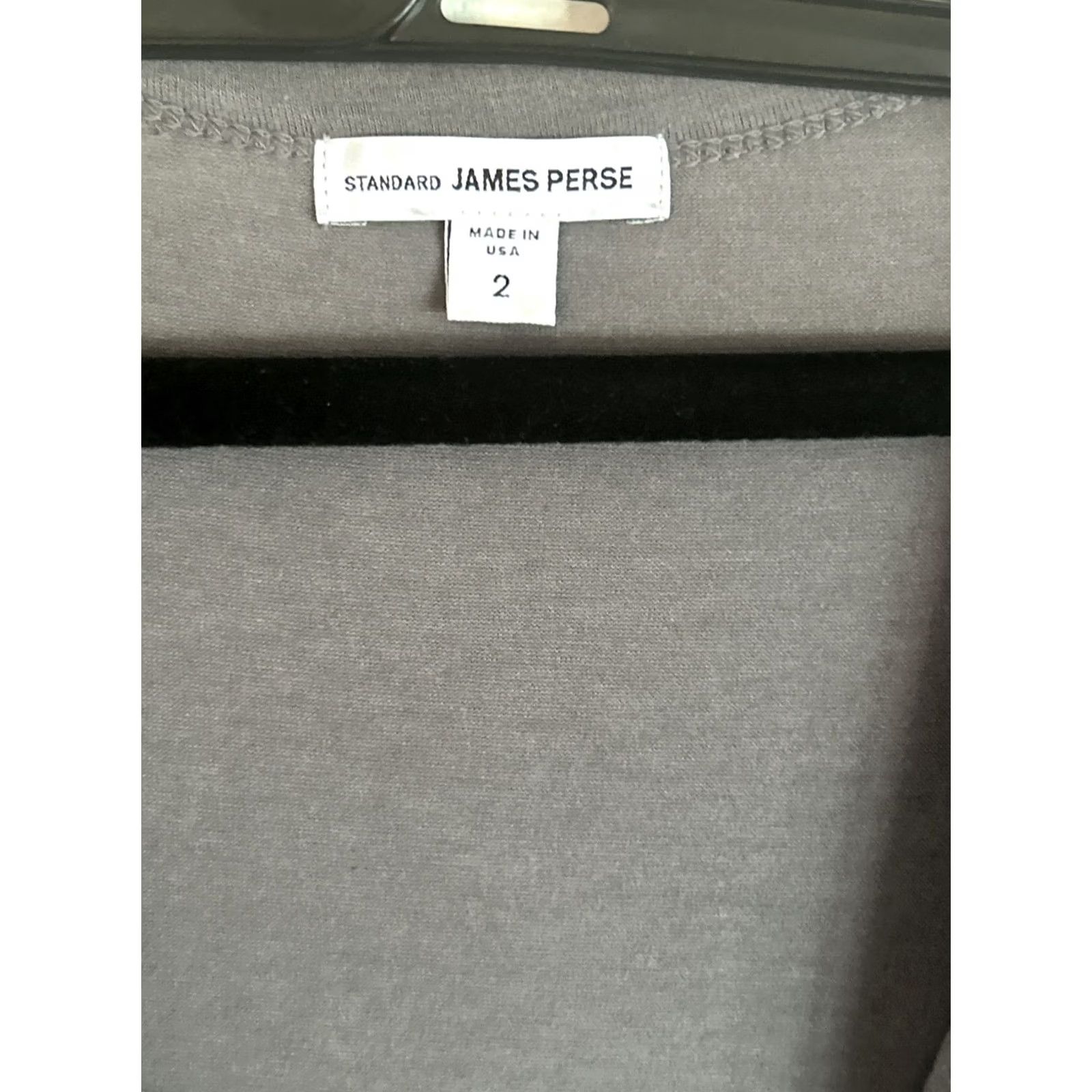 James Perse JAMES PERSE DRESS gray RUCHED WRAP FRONT DRAPED KNEE LENGTH SZ 2 Size XS / US 0-2 / IT 36-38 - 2 Thumbnail