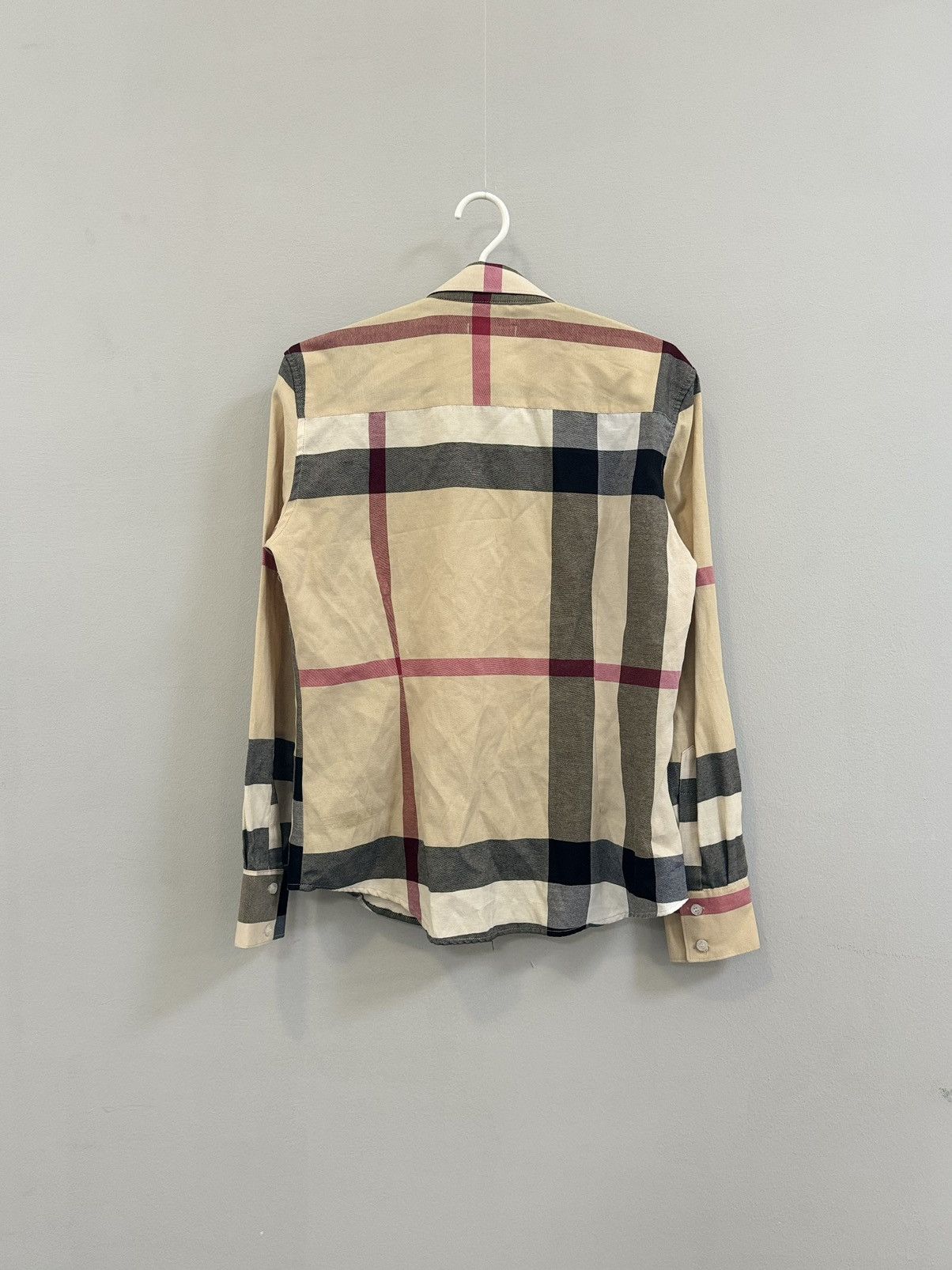 Burberry × Vintage Burberry Nova Check Beige Shirt Size M / US 6-8 / IT 42-44 - 7 Thumbnail