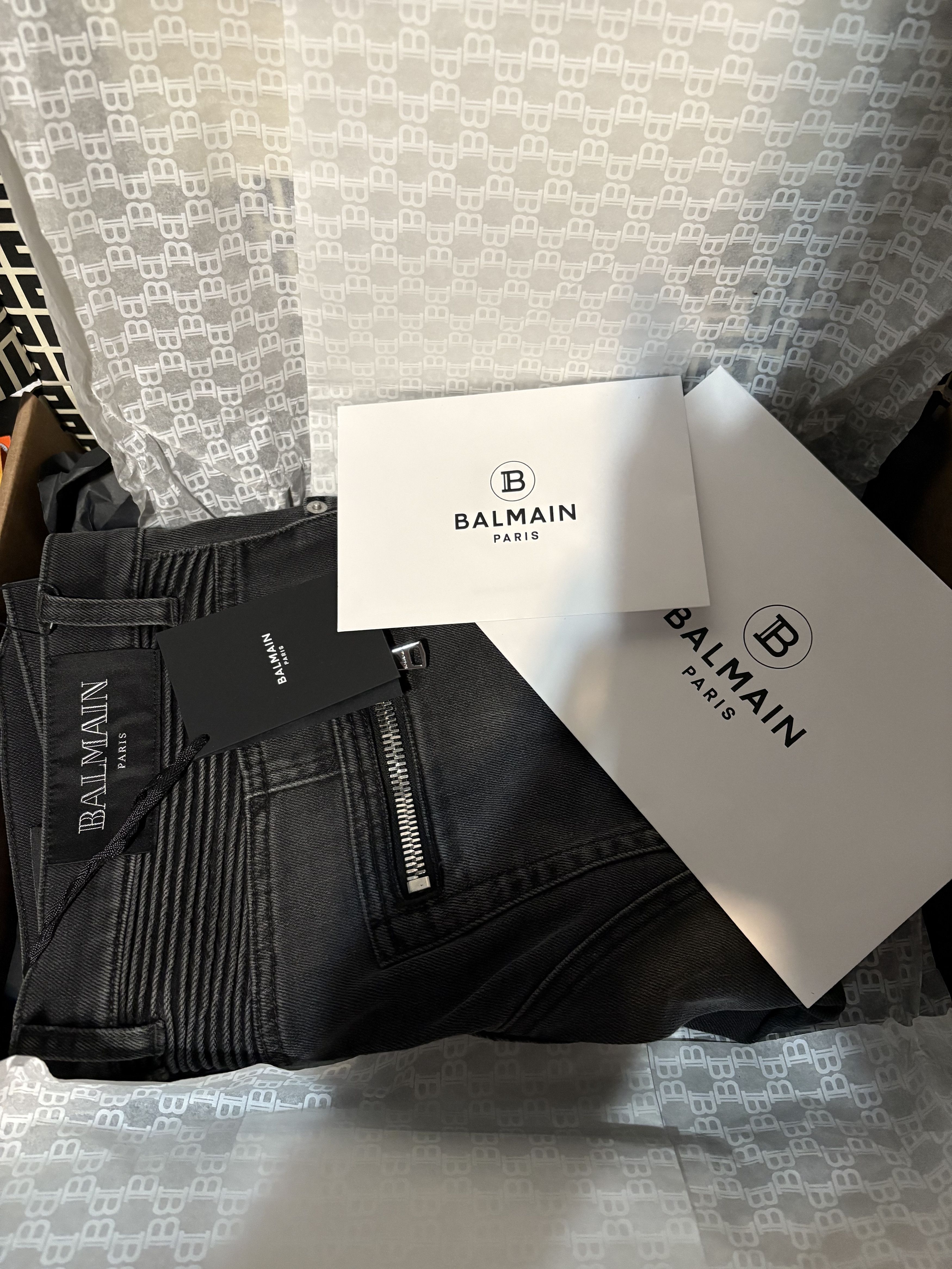 Balmain Biker jeans in faded denim Size US 32 / EU 48 - 7 Thumbnail