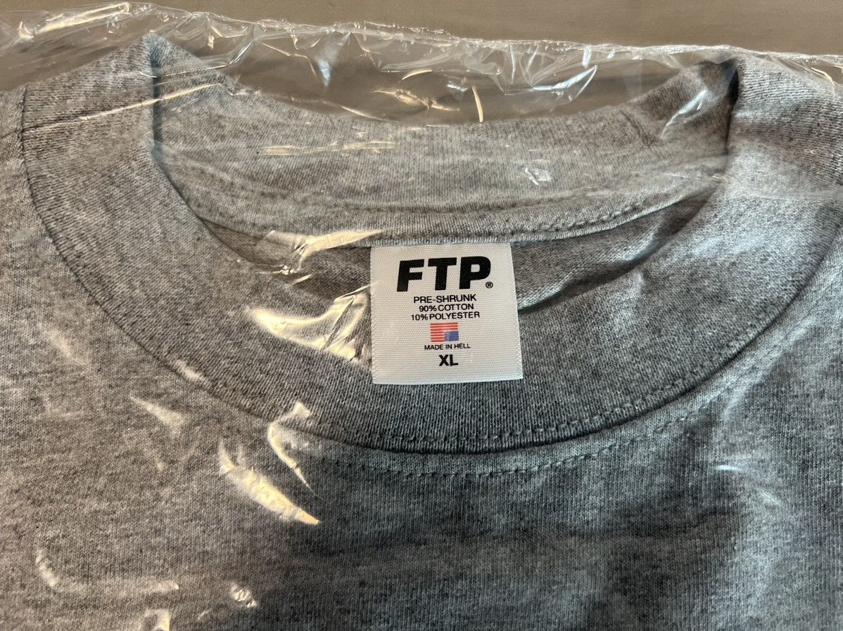Fuck The Population FTP Rhinestone Logo Tee XL Heather Grey Size US XL / EU 56 / 4 - 4 Thumbnail