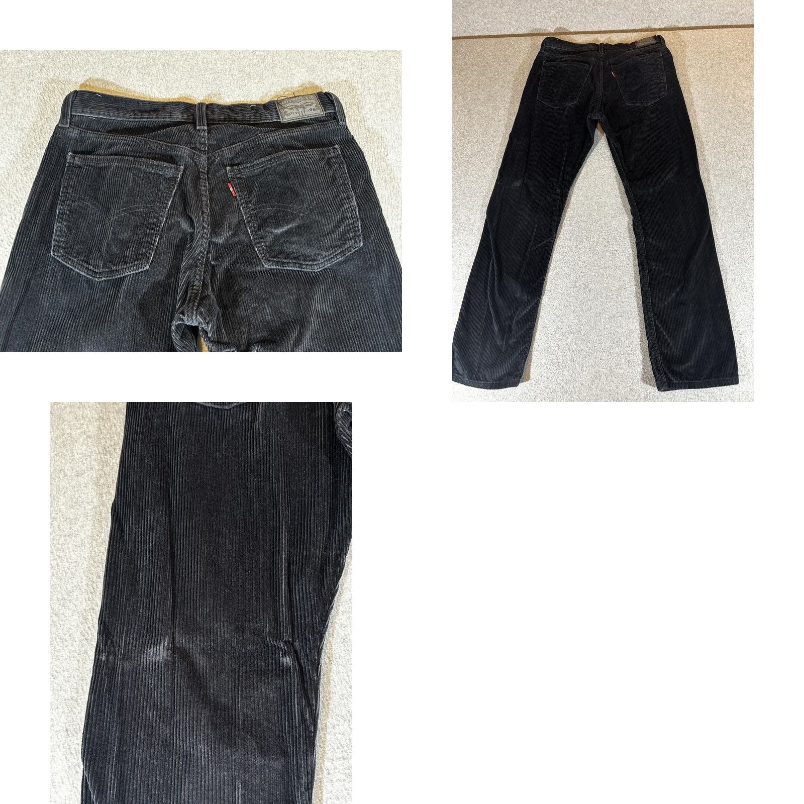 Levi's Levi's Corduroy Pants Mens 30x30 Black Straight Leg Regular Fit Five-Pocket Chino Vintage No Size US 30 / EU 46 - 9 Thumbnail