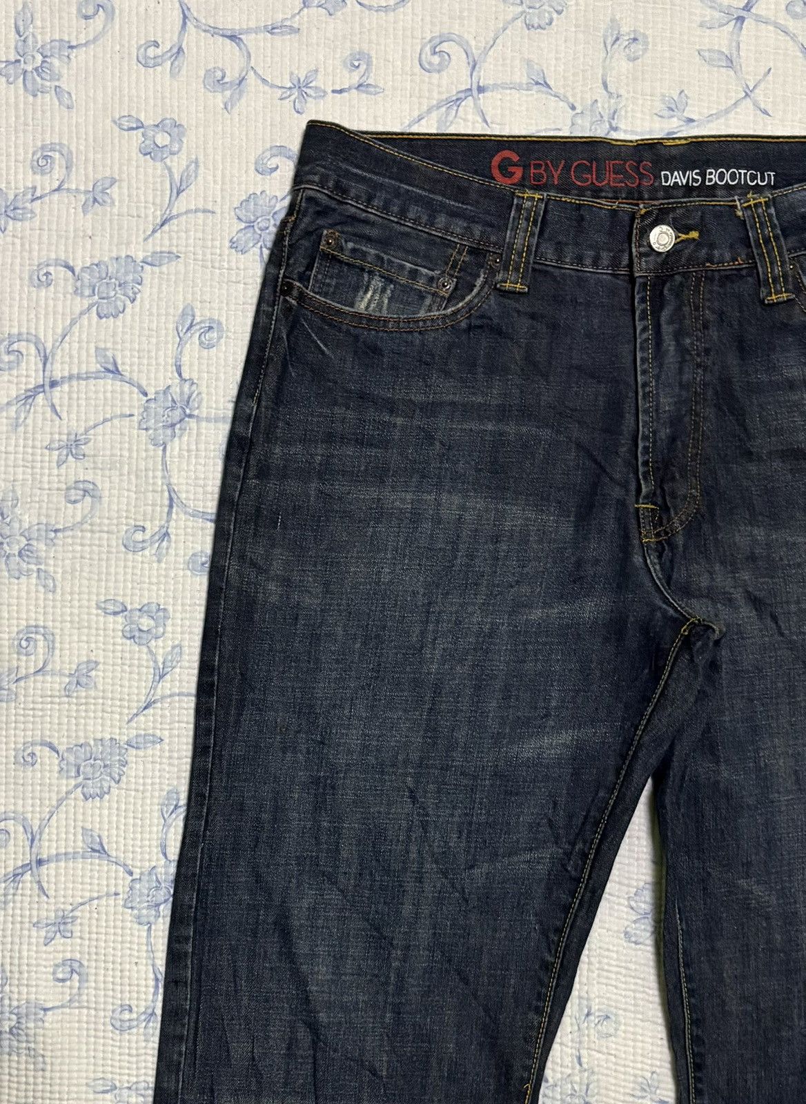 Guess G By Guess Davis Bootcut Streetwear Flared Denim Size US 35 - 4 Thumbnail