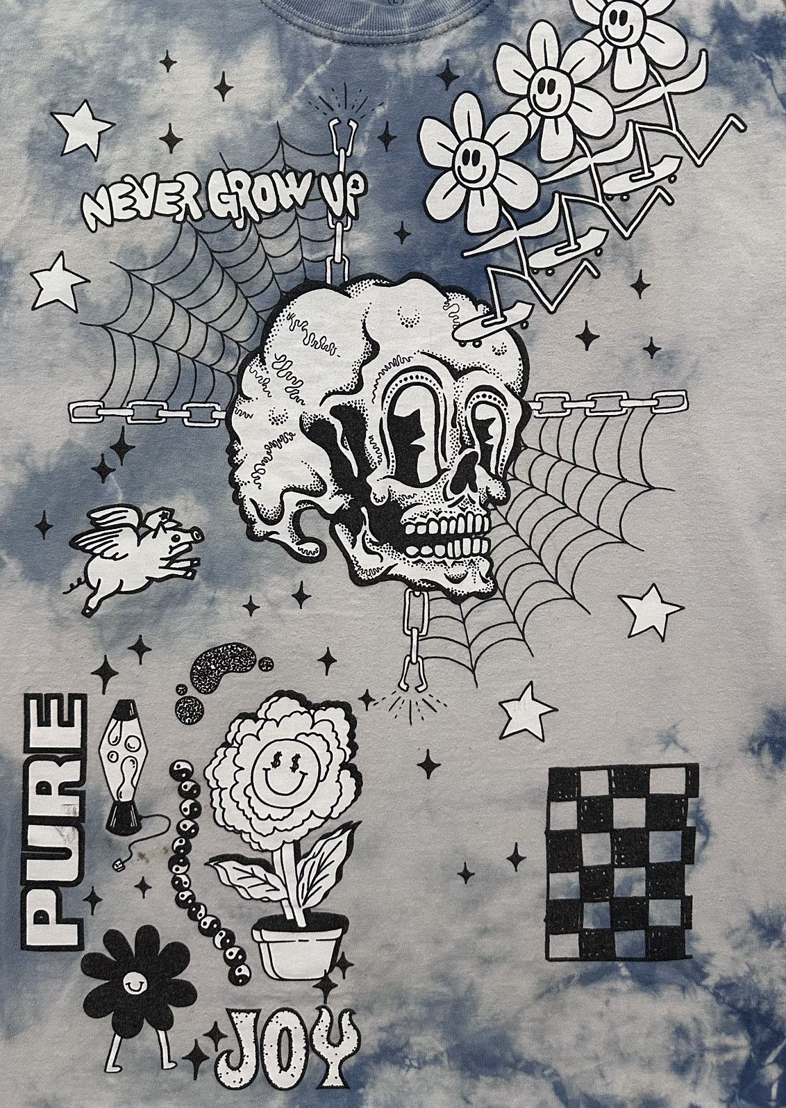 A.LAB A-Lab Never Grow Up Tie-Dye Shirt Size US L / EU 52-54 / 3 - 4 Thumbnail