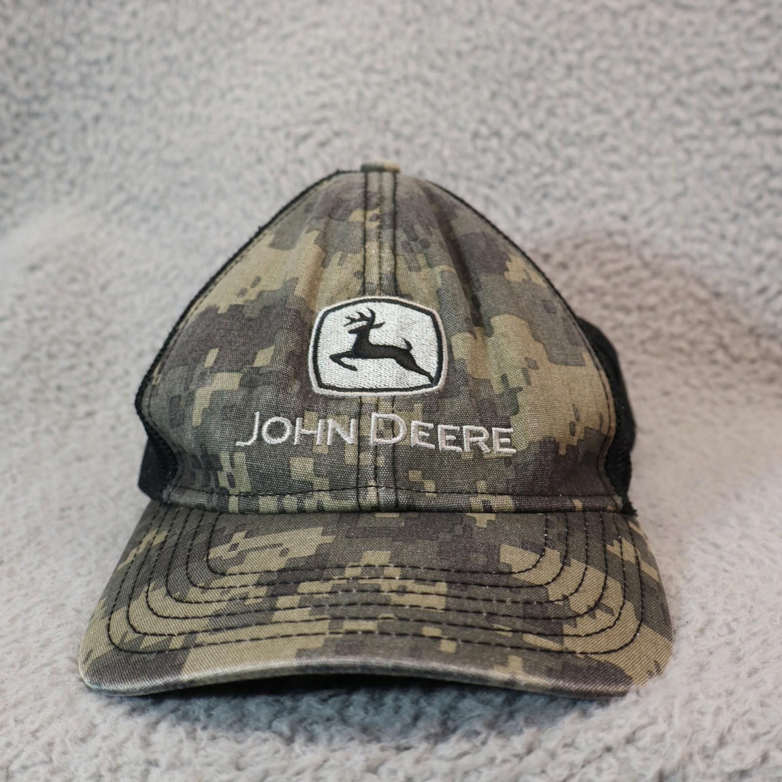 John Deere Men Trucker Hat John Deere Digital Camo Cap Mesh Patch Size ONE SIZE - 1 Thumbnail