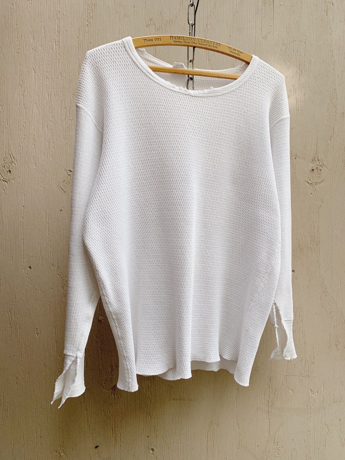 Vintage Thrashed 1950s BOXY Thermal Shirt Distressed WCC Grunge ERD Size US M / EU 48-50 / 2 - 2 Thumbnail