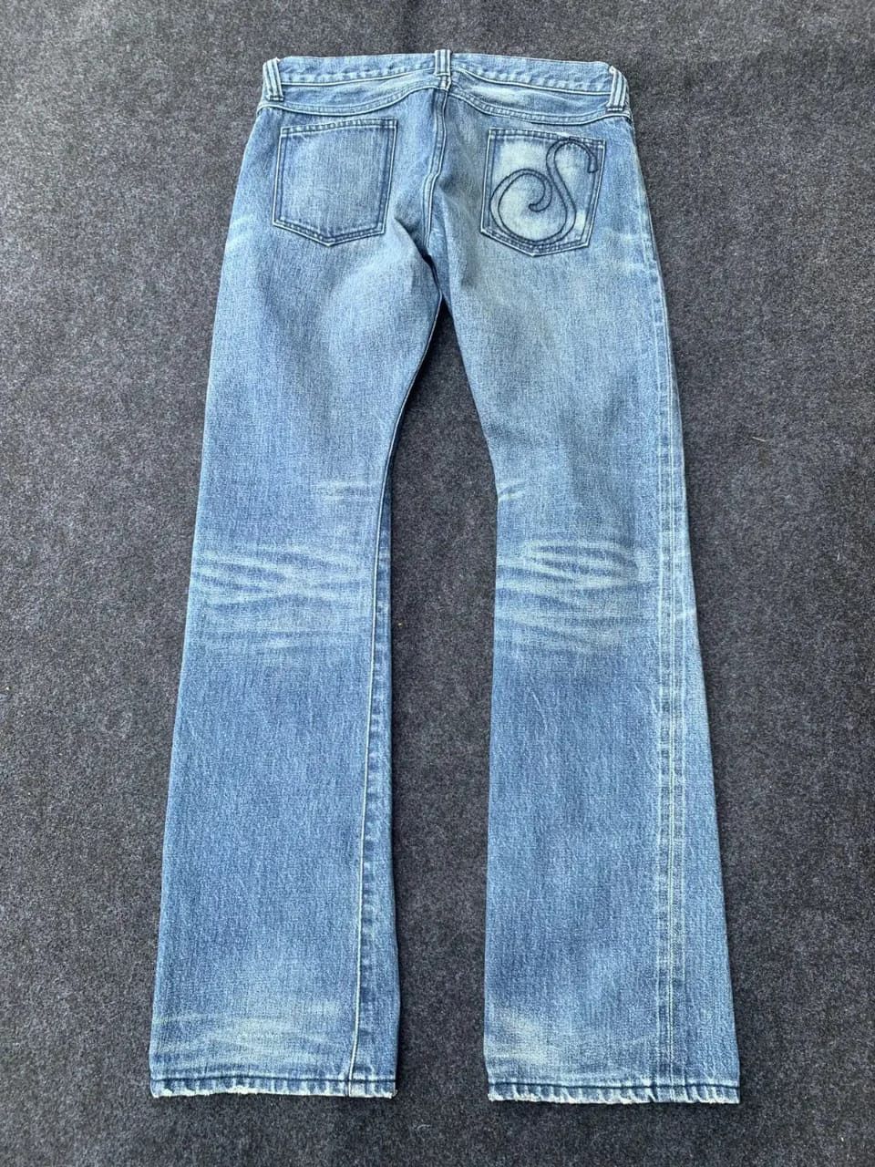 Le Grande Bleu (L.G.B.) FLARE SATISFACTION SELVEDGE LIKE PUNK STYLE. Size US 32 / EU 48 - 2 Thumbnail