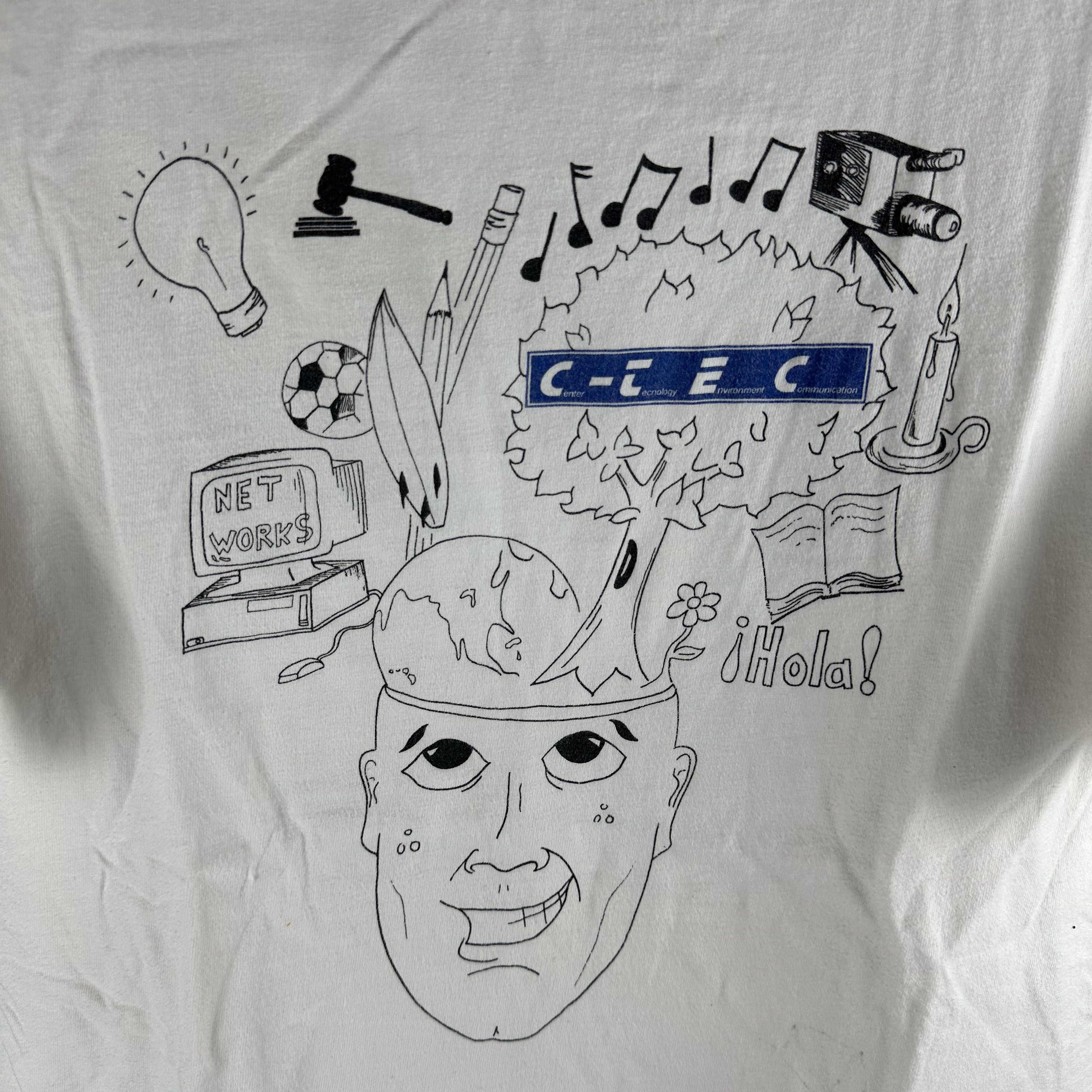 Vintage Vintage 90s C-TEC Brain Technology Artwork T-Shirt Size US L / EU 52-54 / 3 - 2 Thumbnail