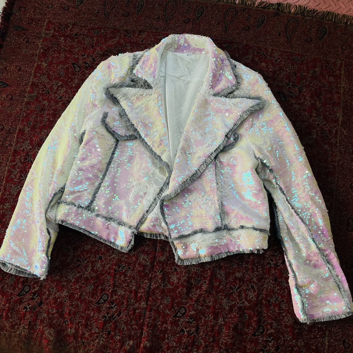 Other Reversible Sequins Double Collar Jacket Size M / US 6-8 / IT 42-44 - 1 Thumbnail