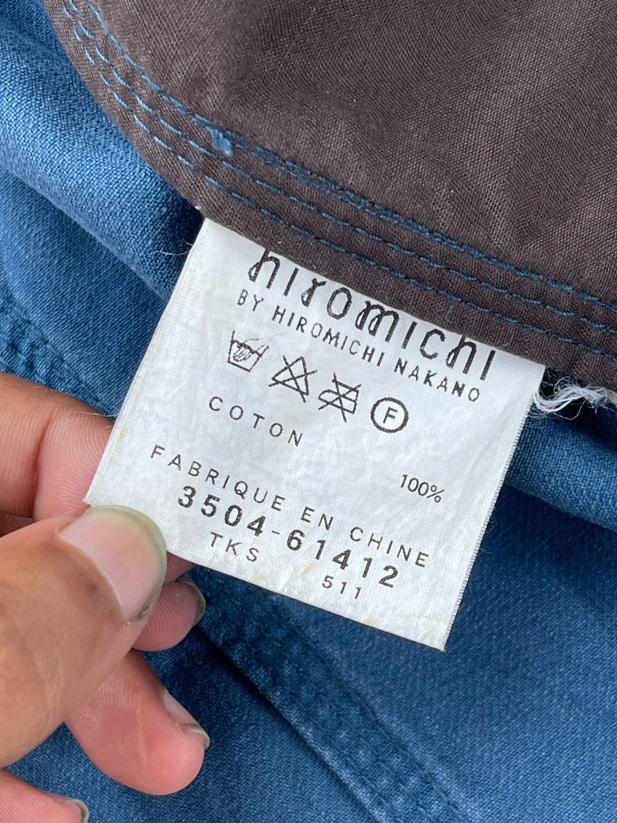 Designer × Japanese Brand × Vintage 🔥Vintage Hiromichi Nakano Indigo Western Jacket Size US L / EU 52-54 / 3 - 15 Thumbnail