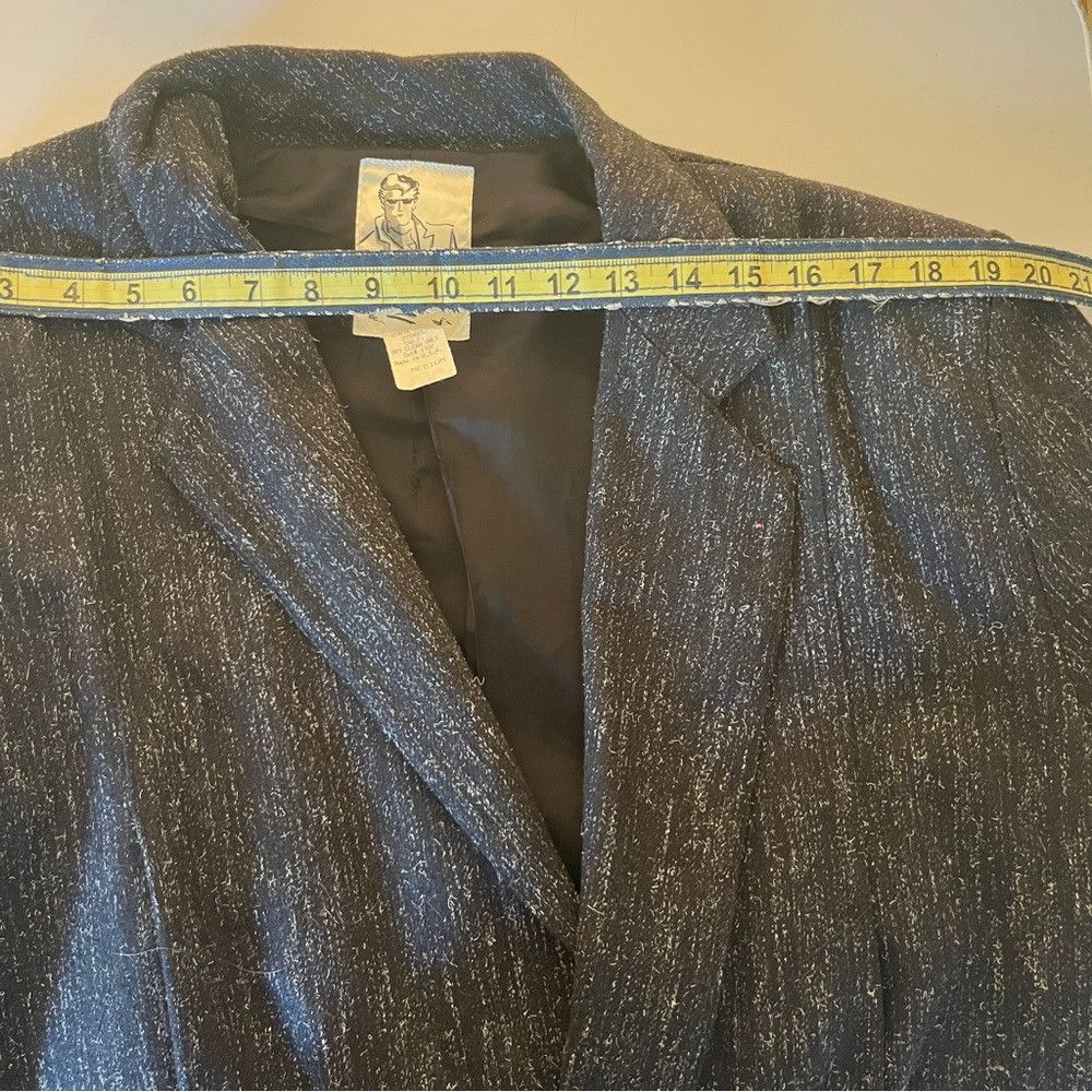 Designer Vintage Women’s Touch Suit Jacket Blazer Grey Black Medium Size M / US 6-8 / IT 42-44 - 7 Thumbnail