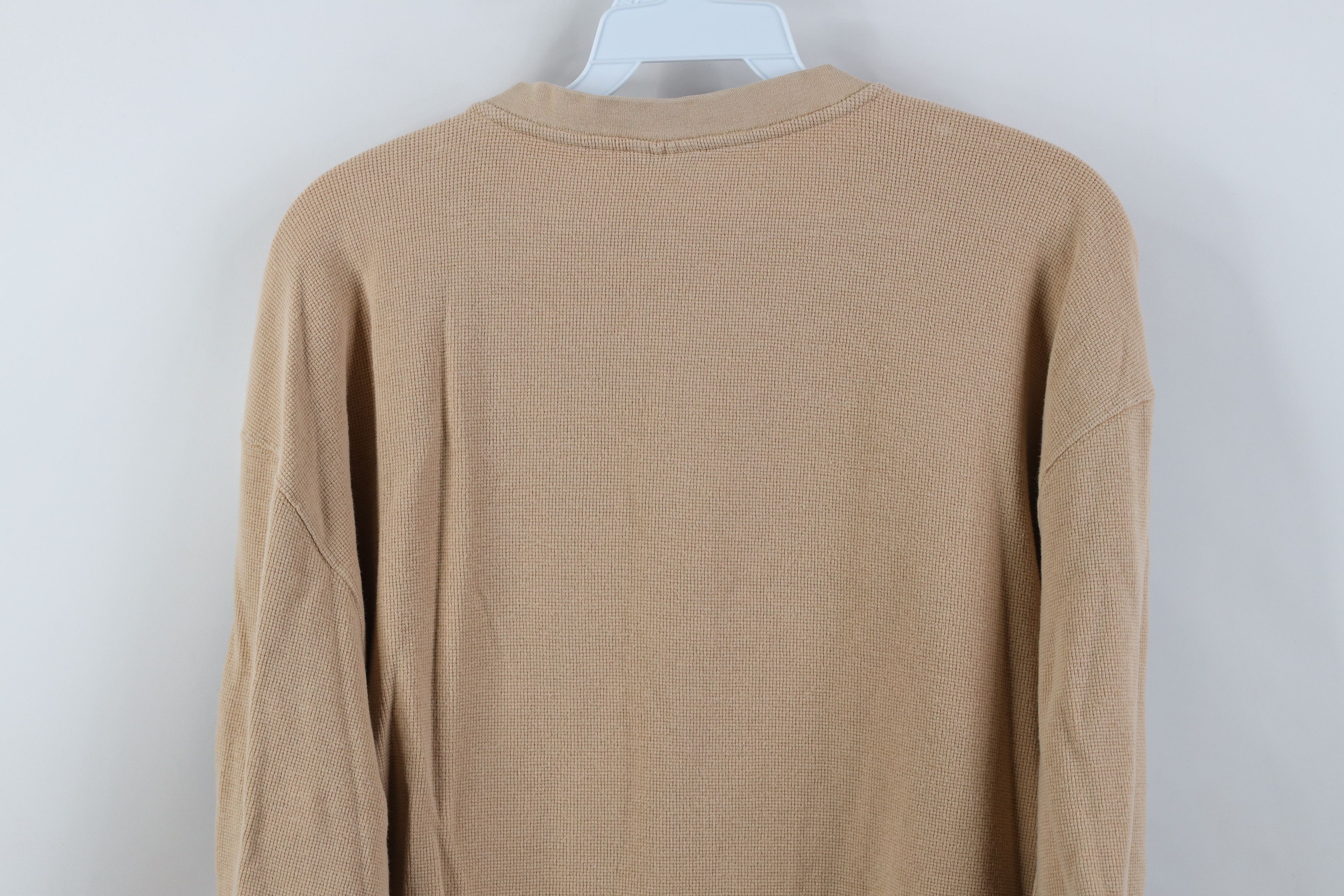 Carhartt Vintage Y2K Carhartt Waffle Knit Henley T-Shirt Khaki Size US XL / EU 56 / 4 - 13 Thumbnail