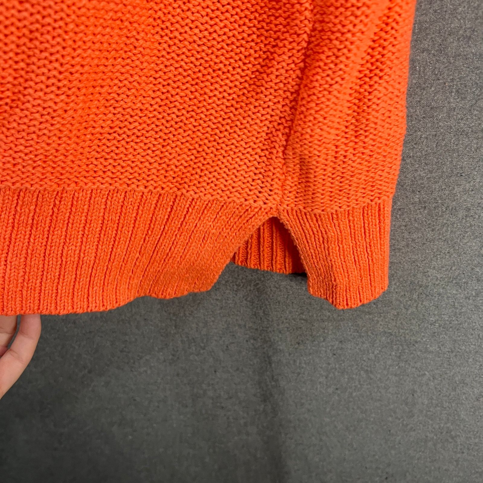 Other Encore by Idina Menzel Relaxed Cotton V-Neck Sweater Size M / US 6-8 / IT 42-44 - 8 Thumbnail