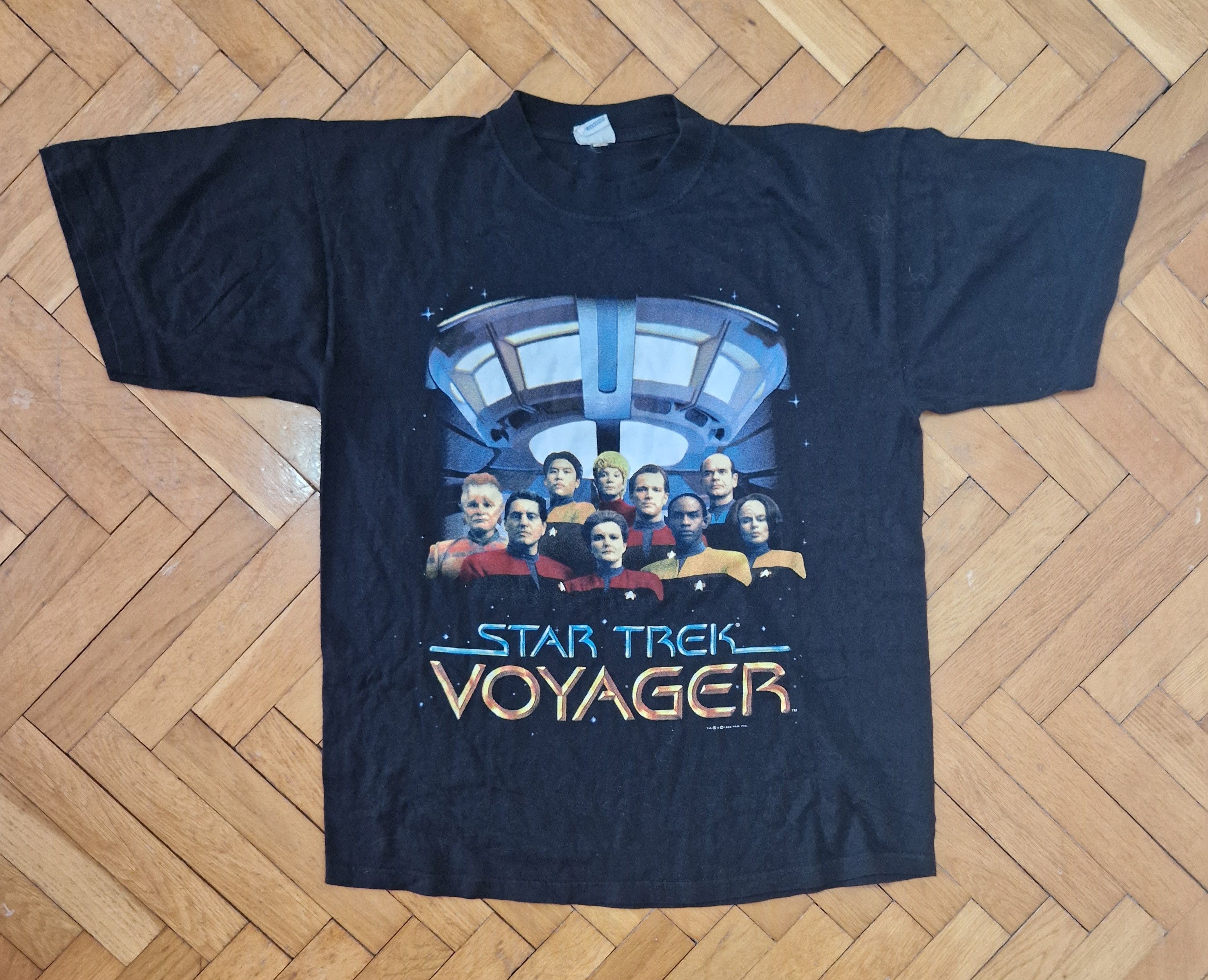 Anime × Vintage vintage 1998 STAR TREK VOYAGER t-shirt og 90s Size US L / EU 52-54 / 3 - 1 Thumbnail