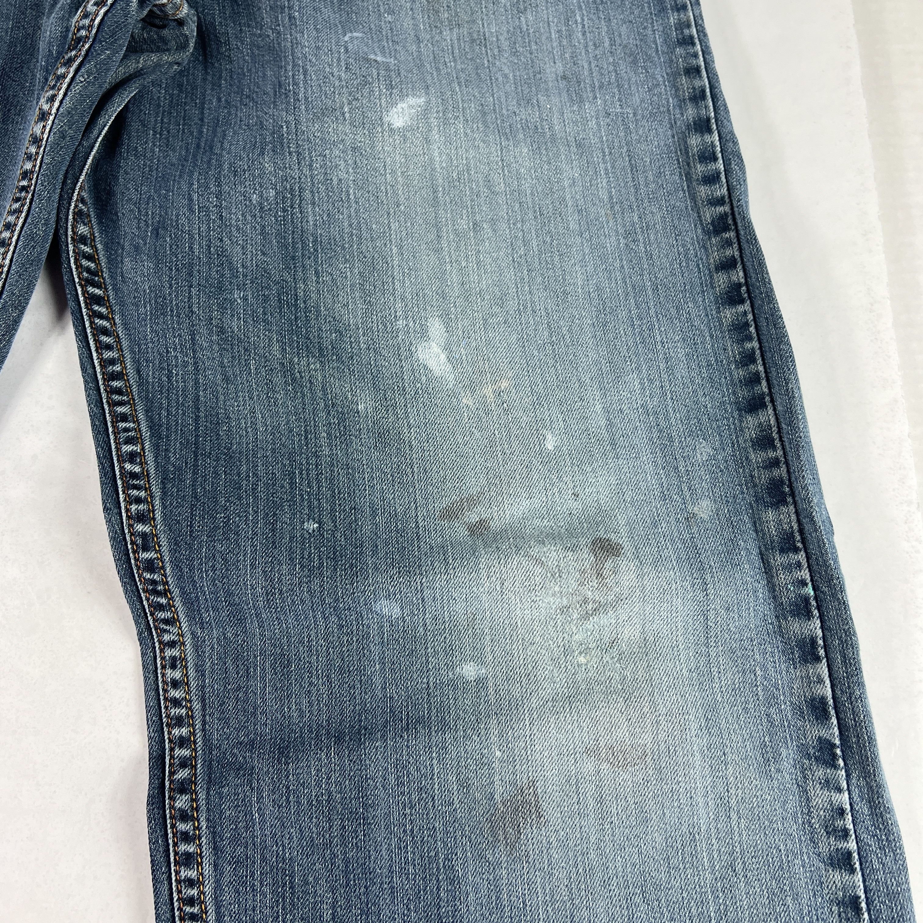 Levi's Y2K Levi's Jean 569 Loose Straight Blue Faded Thrashed Denim Size US 34 / EU 50 - 5 Thumbnail
