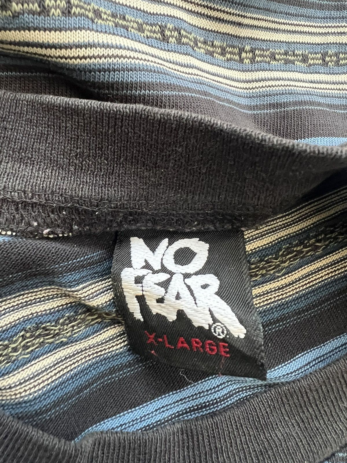 No Fear Vintage 90s NO FEAR Multi Stripes Long Sleeve t shirt Size US XL / EU 56 / 4 - 19 Thumbnail